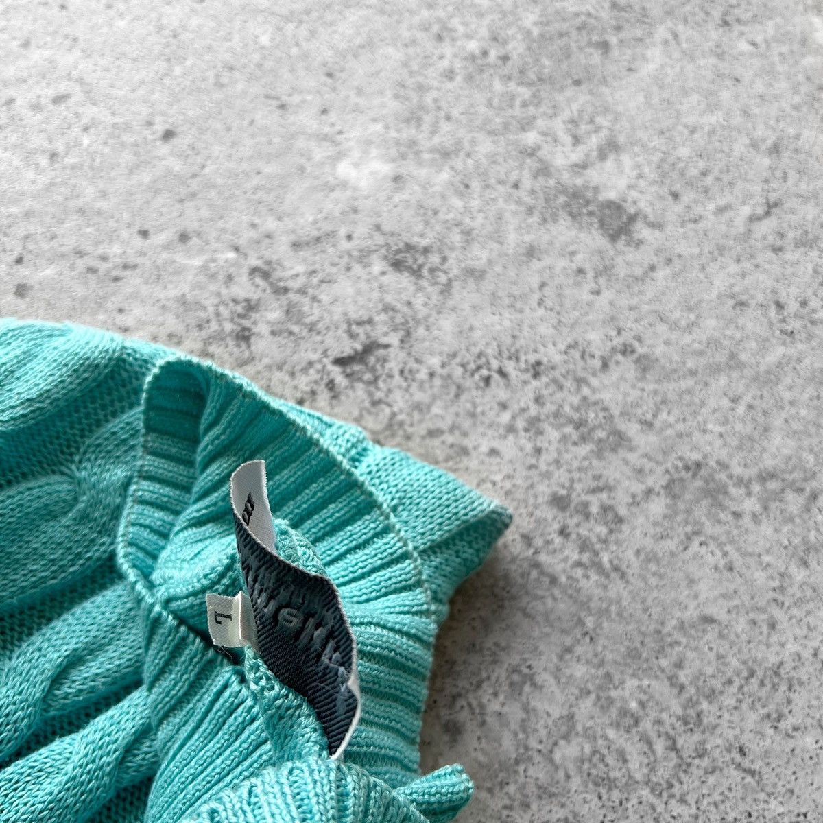 Marimekko × Vintage Marimekko Womens Vintage Aqua 90s Long Sleeve Knit Sweater Size L / US 10 / IT 46 - 5 Thumbnail