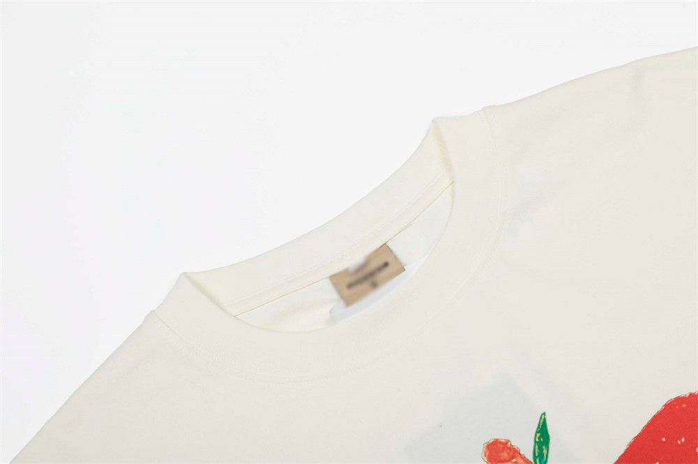 Japanese Brand × Vintage Casual loose men's creative apple hand-painted print t-shirt Size US M / EU 48-50 / 2 - 3 Thumbnail