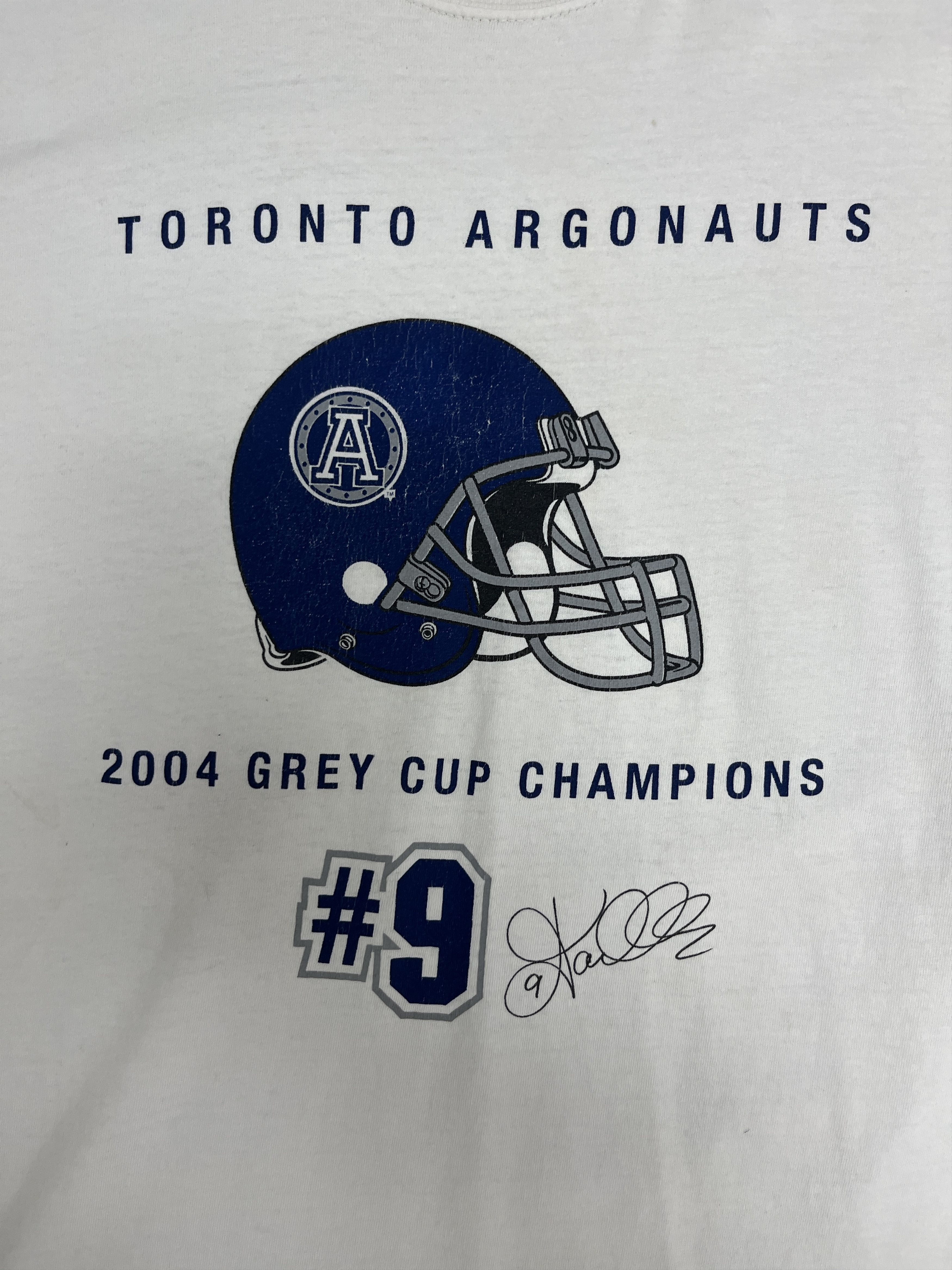 Vintage Toronto Argonauts 2004 Grey Cup Champions Vintage Tee Size US M / EU 48-50 / 2 - 2 Thumbnail