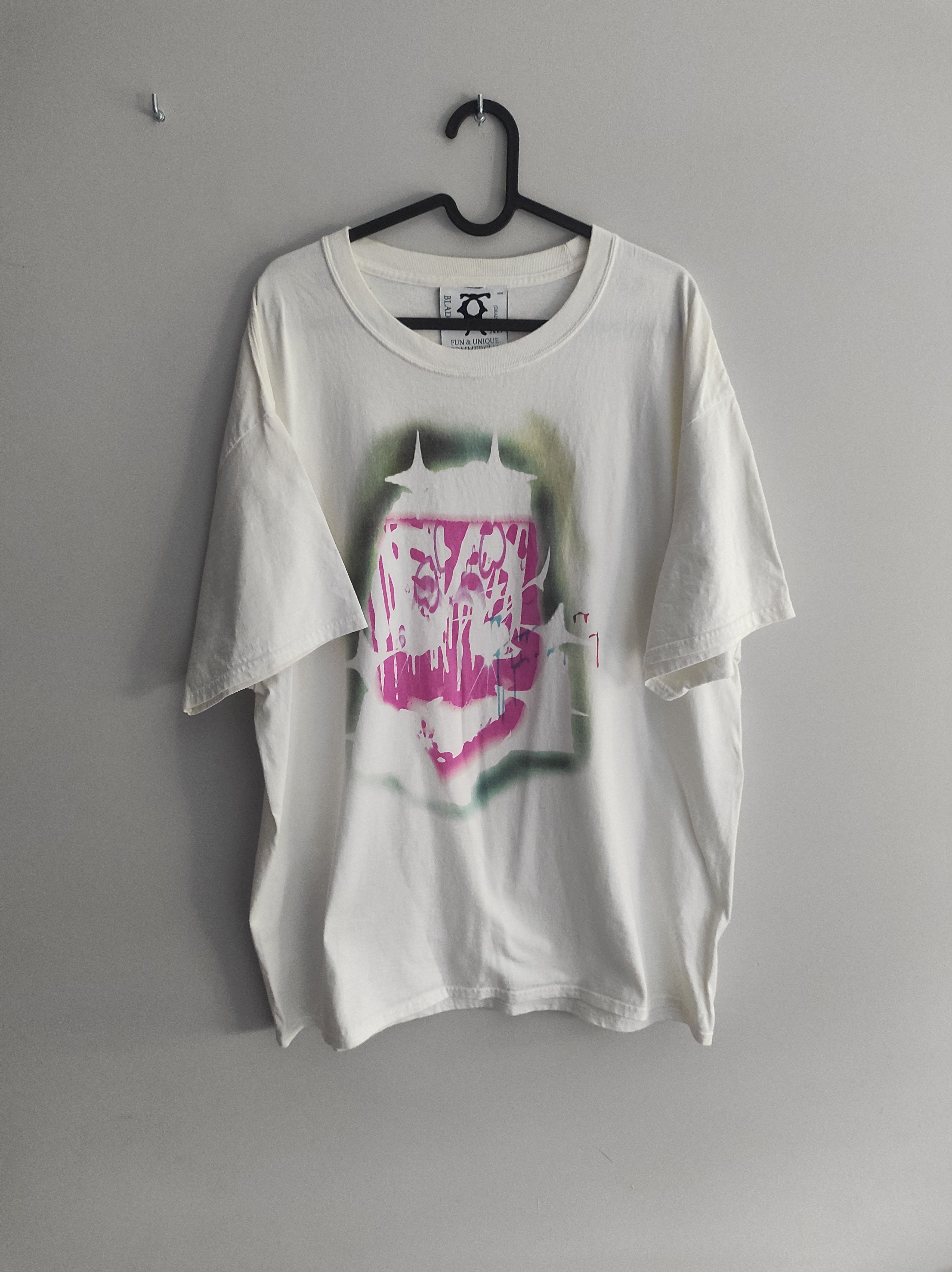 image of Drain Gang x Sad Boys Bladee White Idol Tee Xl, Men's