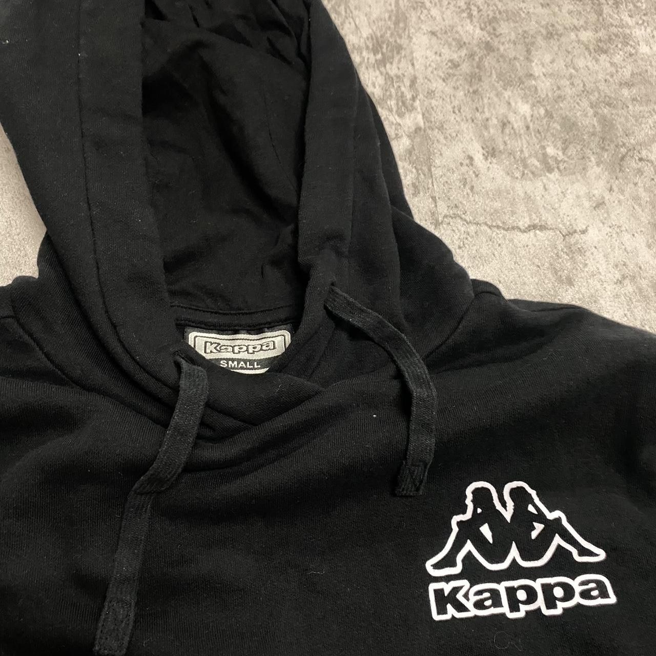 Kappa Black Kappa hoodie with embroidered logo Boxy rap hip hop Size US S / EU 44-46 / 1 - 4 Thumbnail