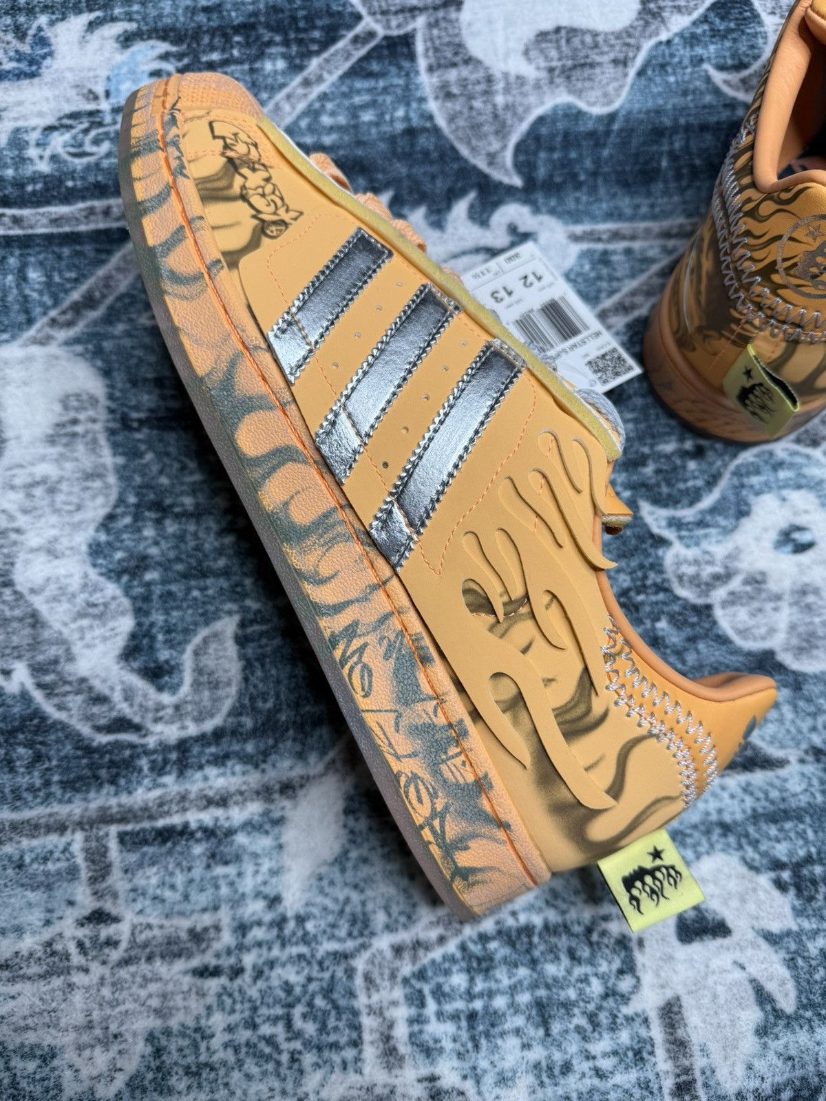 Adidas × HELLSTAR Hellstar x Adidas Superstar “Hazy Orange” Size US 12 / EU 45 - 5 Thumbnail
