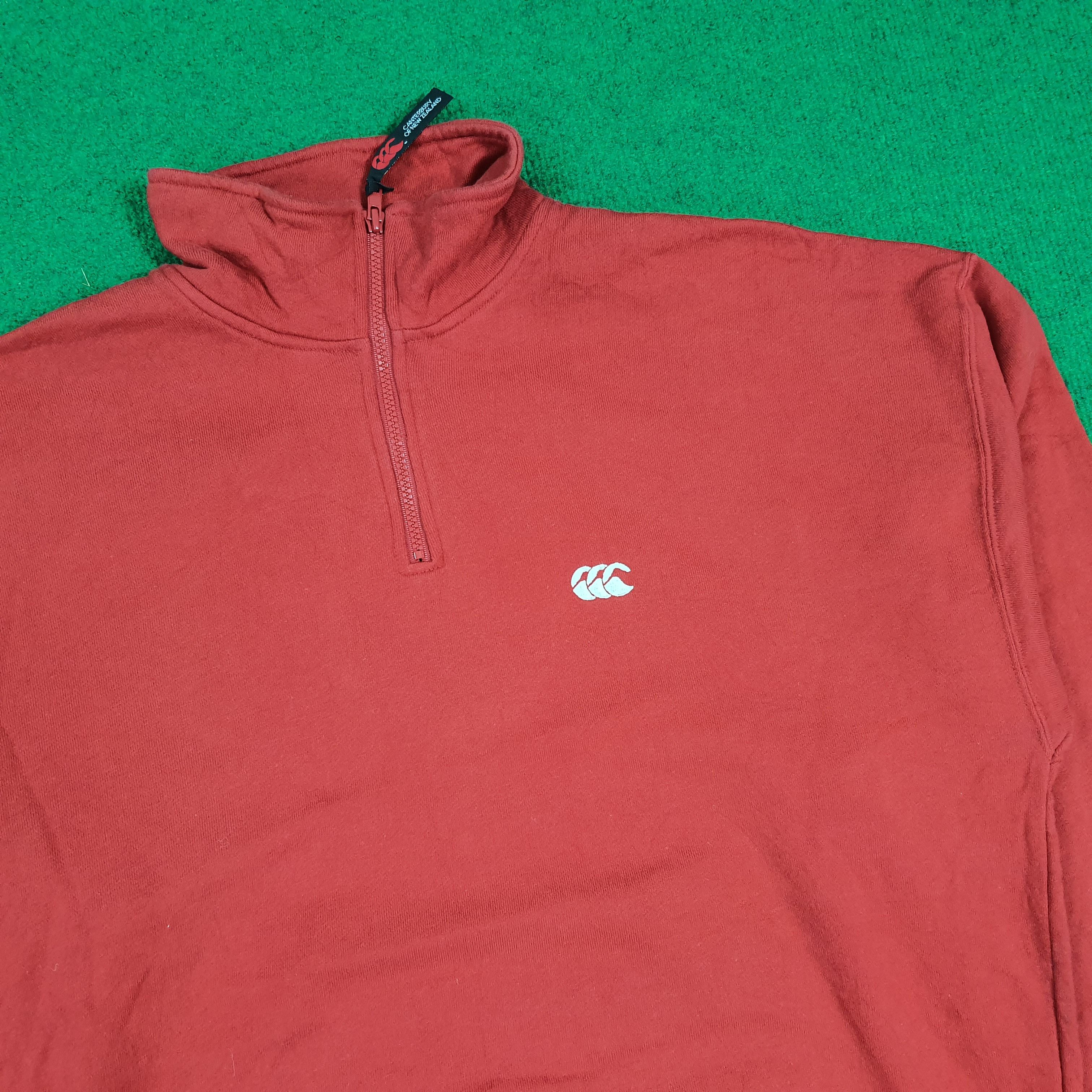 Canterbury of New Zealand Vintage Canterbury of New Zealand Half Zip Sweatshirt C283N3 Size US M / EU 48-50 / 2 - 2 Thumbnail