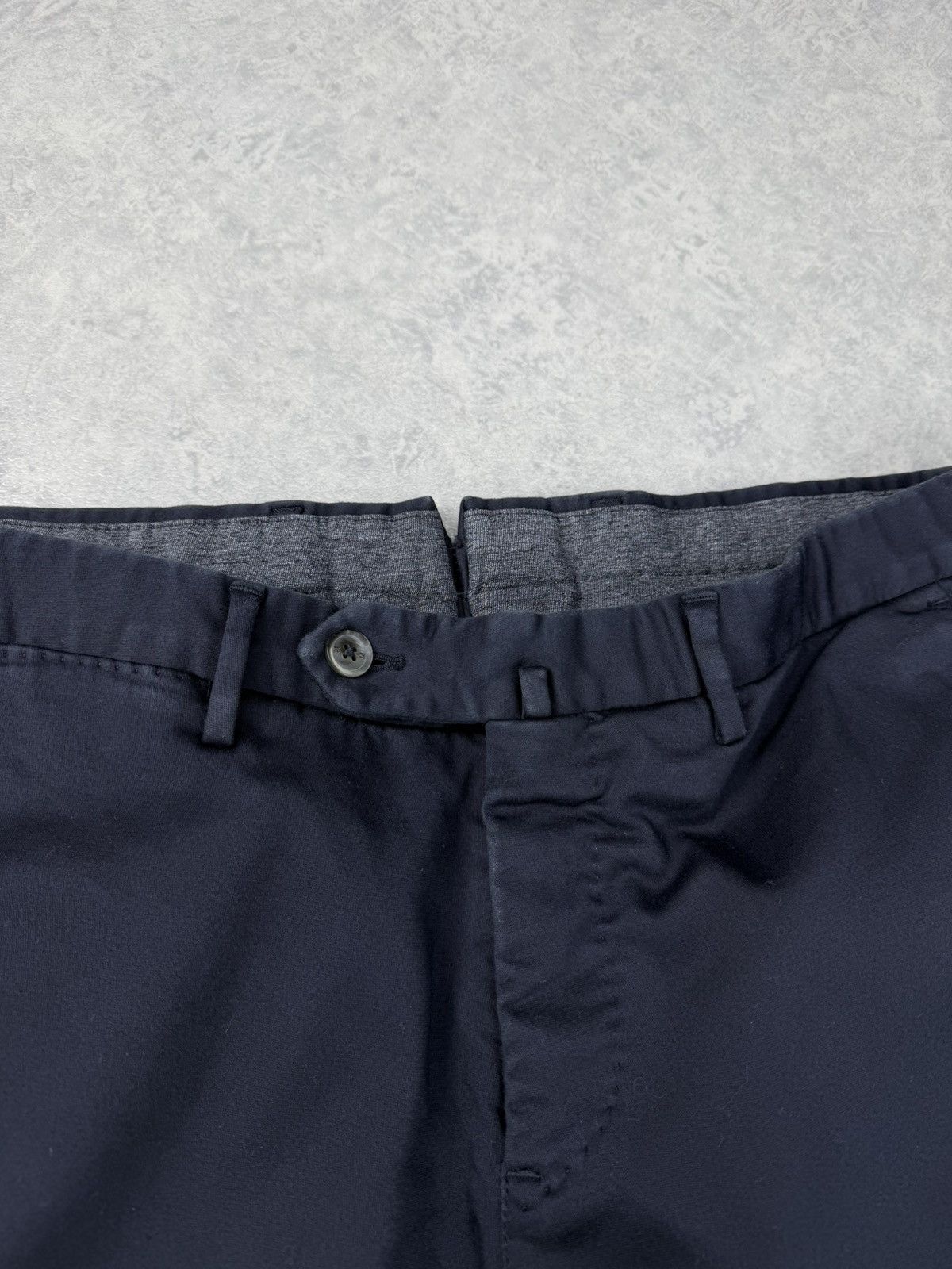 PT Torino PT Torino Superslim Fit Stretch Chino Pants Navy Blue 46 Size US 31 - 4 Thumbnail