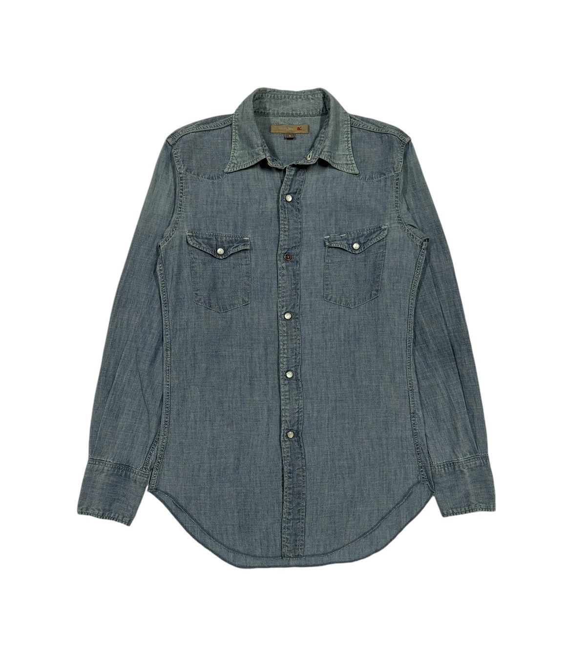 45rpm Vtg🔥45Rpm Washes Indigo Western Shirt Size US S / EU 44-46 / 1 - 1 Thumbnail