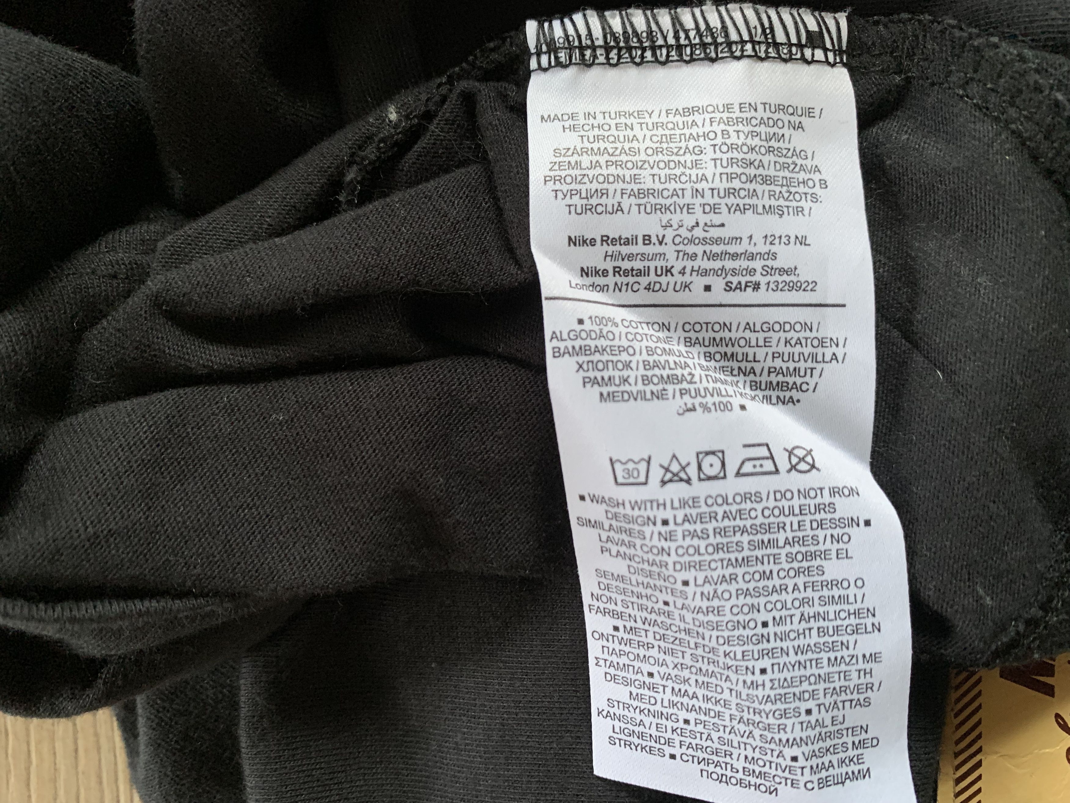 Nike × Vintage The Nike Tee Black Cotton Printed Long Sleeve 2022 Size US M / EU 48-50 / 2 - 11 Thumbnail