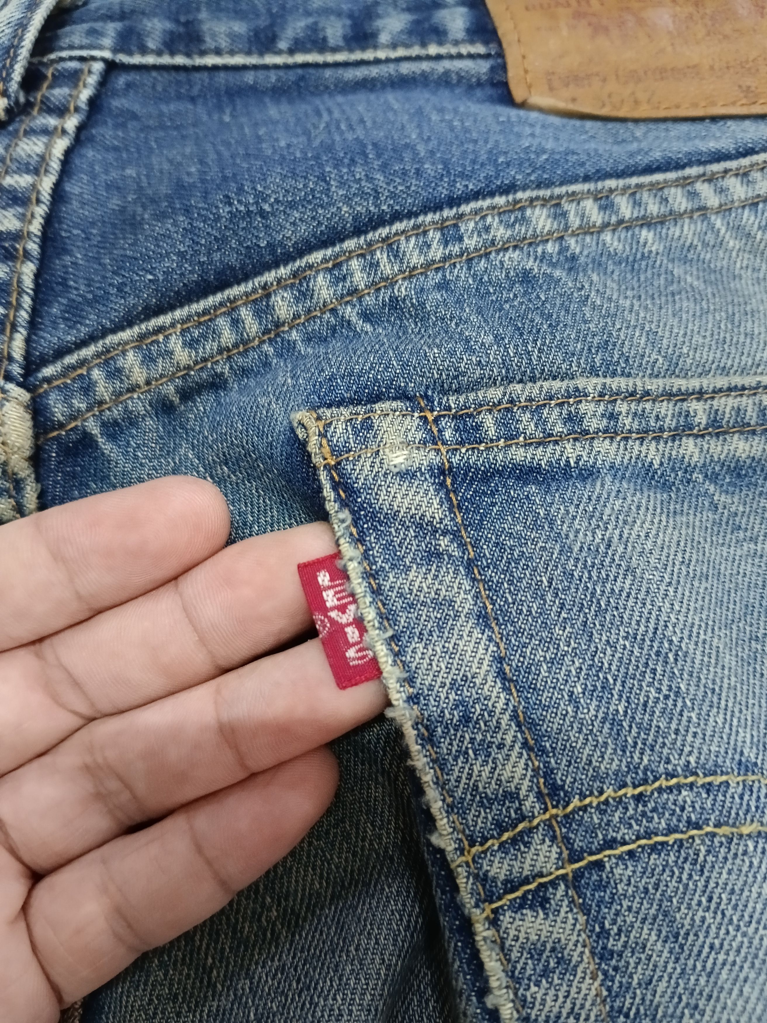 Levi's Vintage Clothing DISTRESSED LEVIS BIG E 504Z SELVEDGE Size US 33 - 10 Thumbnail
