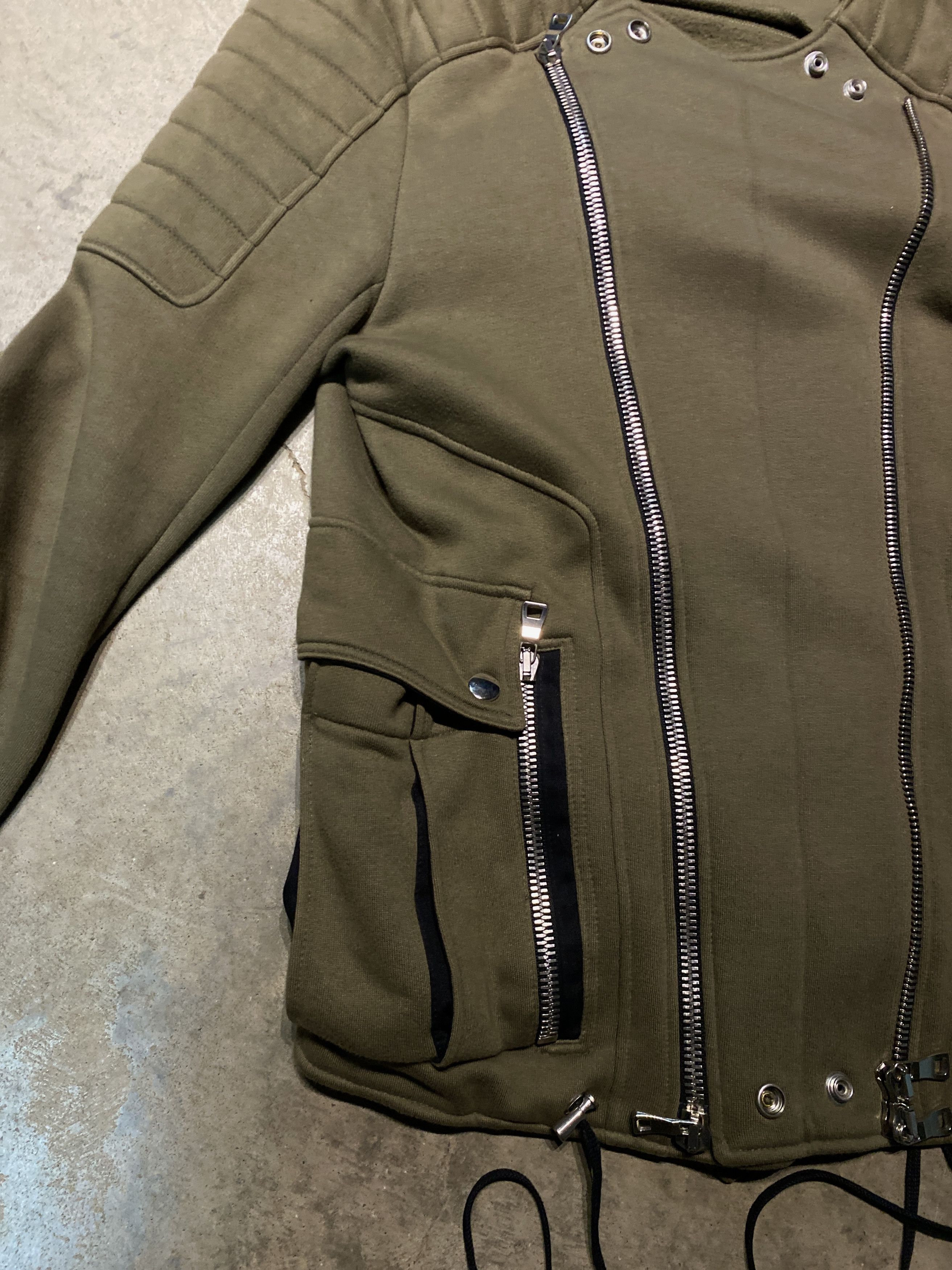 Balmain Balmain Multi-Pocket Suede Moto Jacket by Decarnin Size US L / EU 52-54 / 3 - 11 Thumbnail