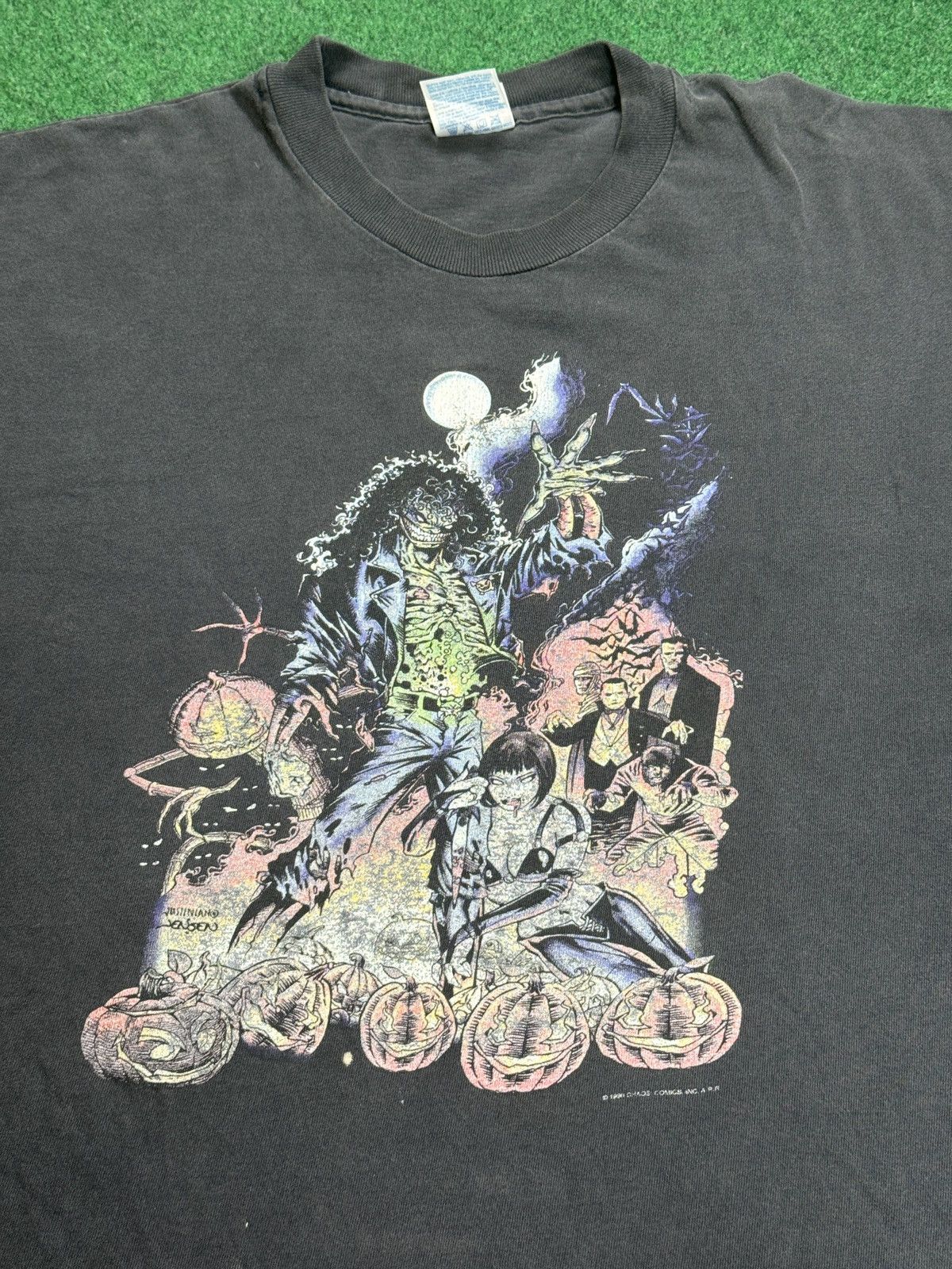 Hanes × Vintage Vintage 90s Evil Ernie Halloween Zombie Comic FADED T Shirt Size US XL / EU 56 / 4 - 2 Thumbnail