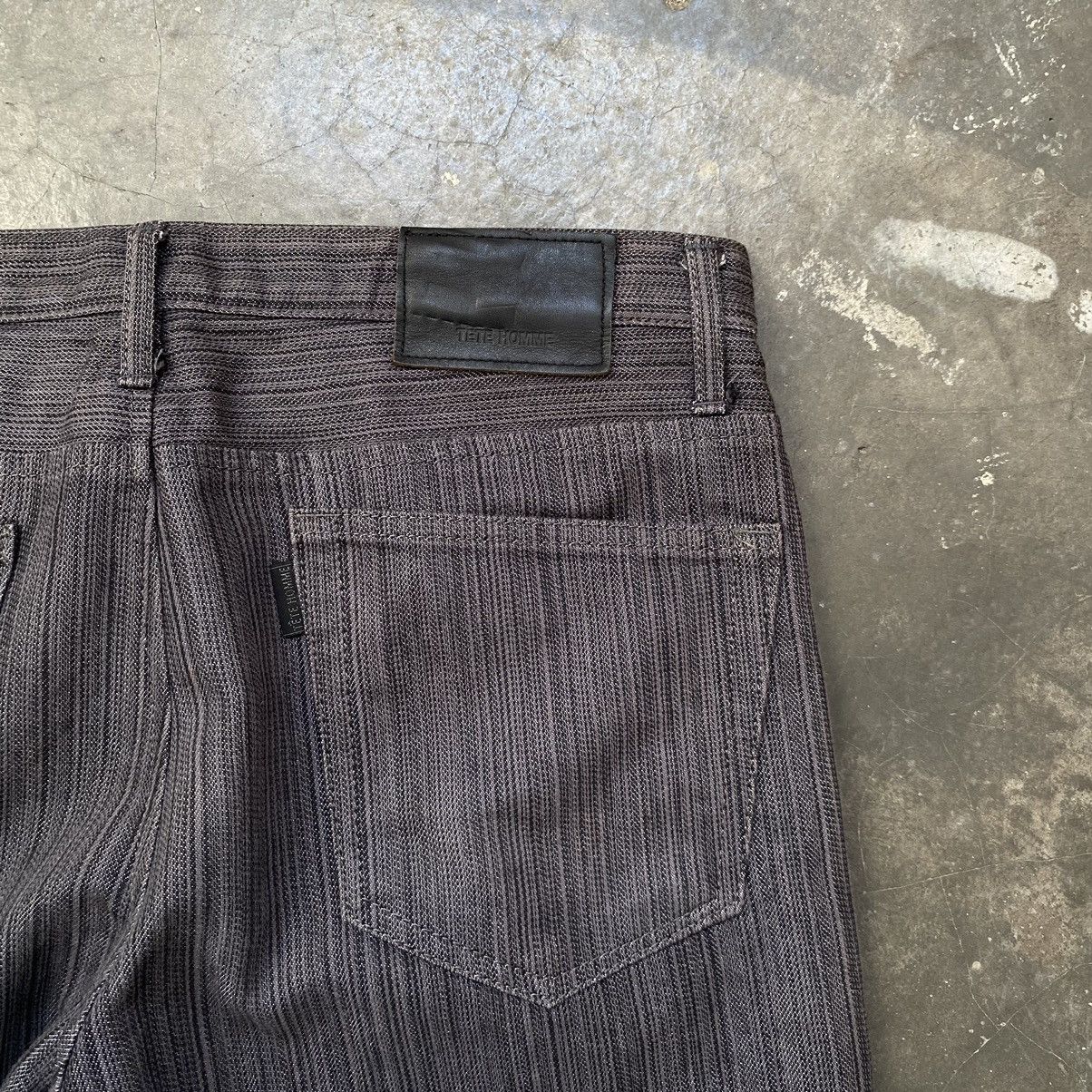 Issey Miyake TETE HOMME ISSEY MIYAKE STRIPED JEANS Size US 32 / EU 48 - 7 Thumbnail