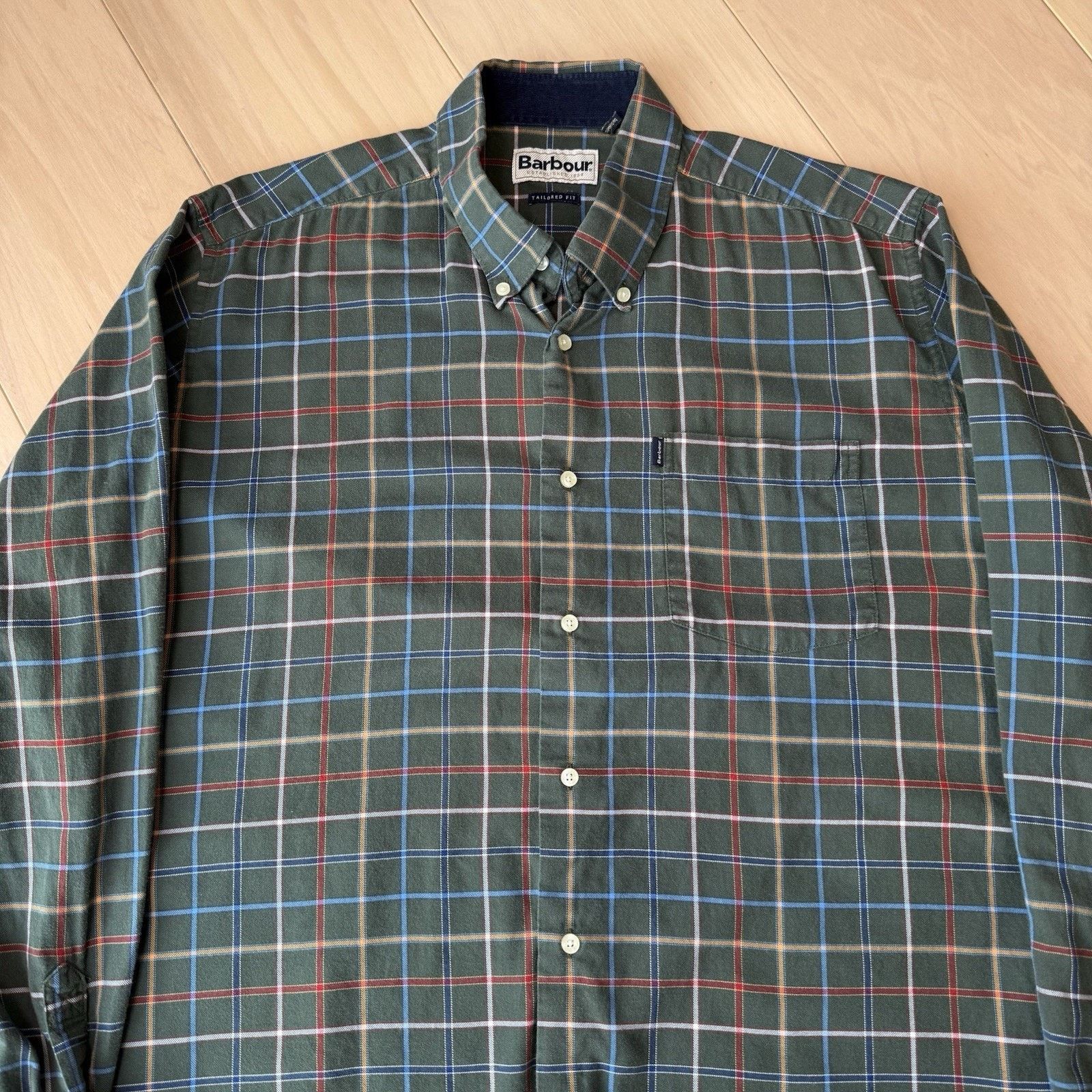Barbour Barbour Shirt Large Green Plaid Casual Button Up New York Size US L / EU 52-54 / 3 - 4 Thumbnail
