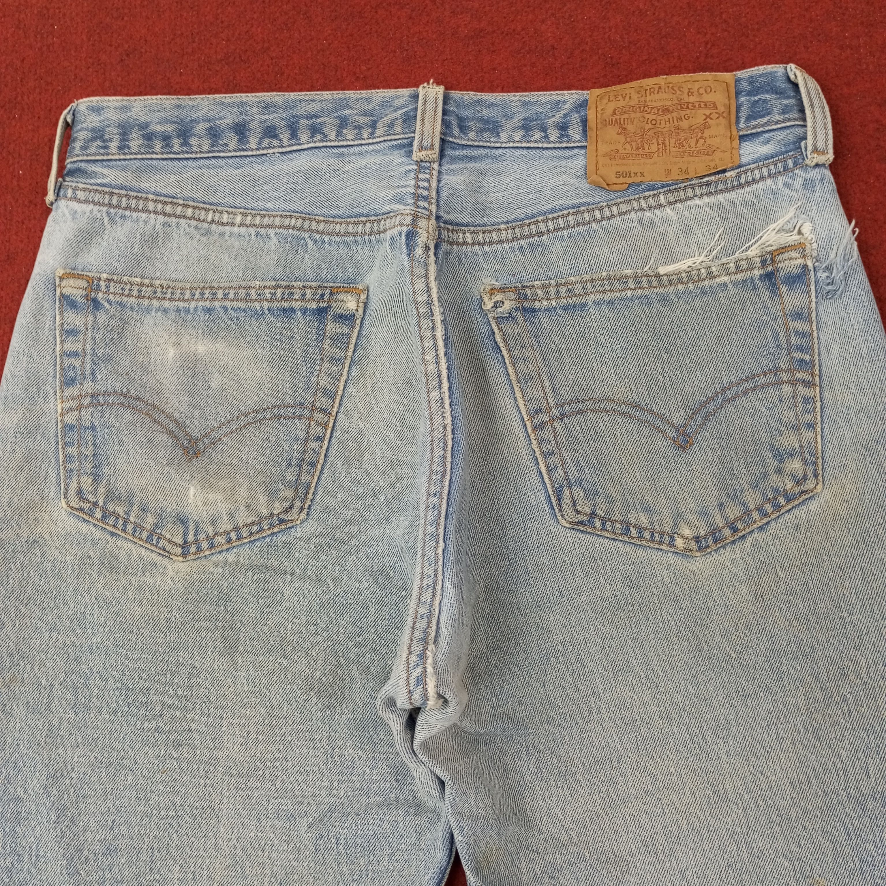 Levi's Levis Streetwear Style Distressed Jeans c252n18 Size US 31 - 5 Thumbnail