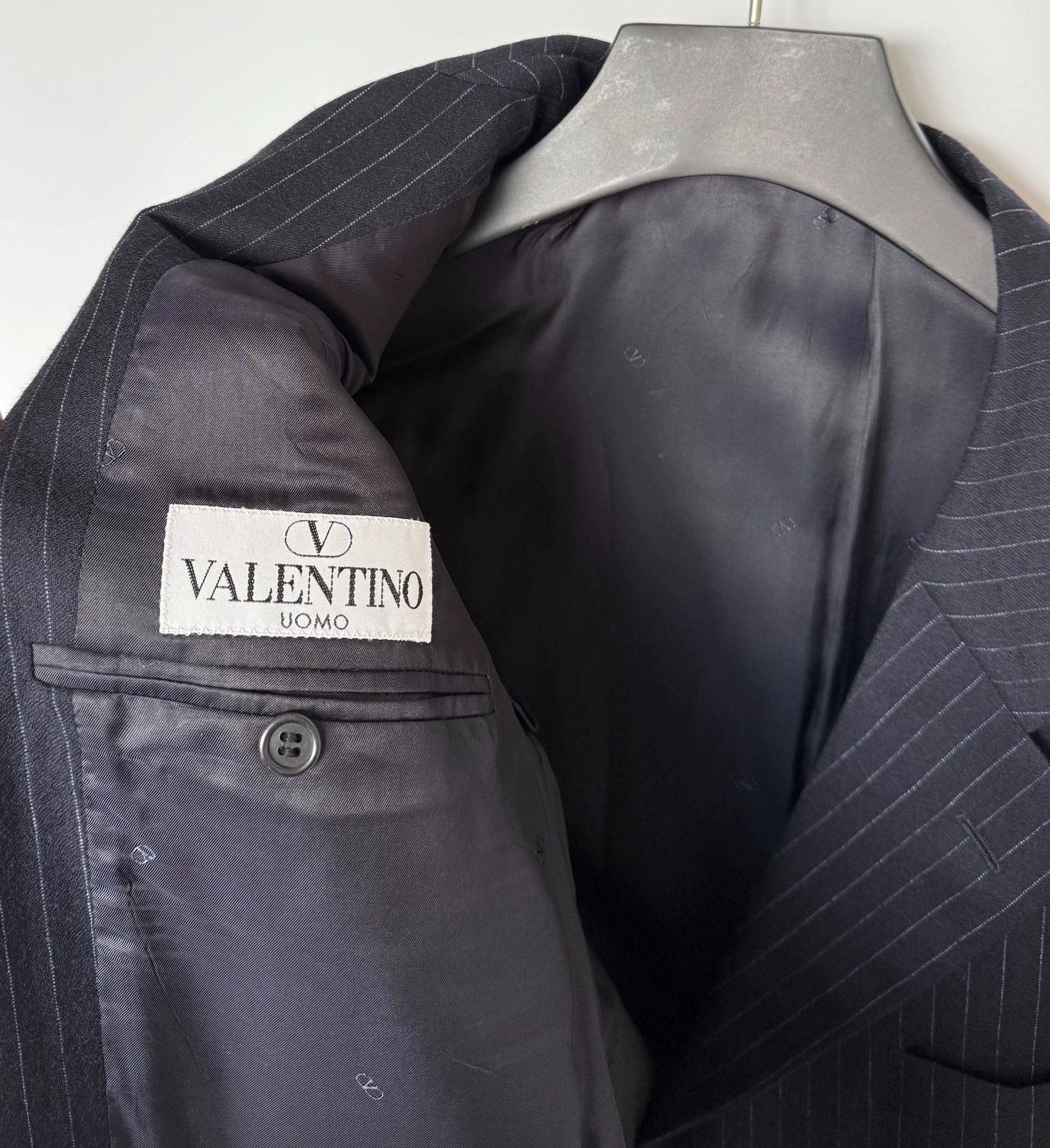 Valentino Valentino Navy Striped Wool Blazer 50 Size 50R - 6 Thumbnail