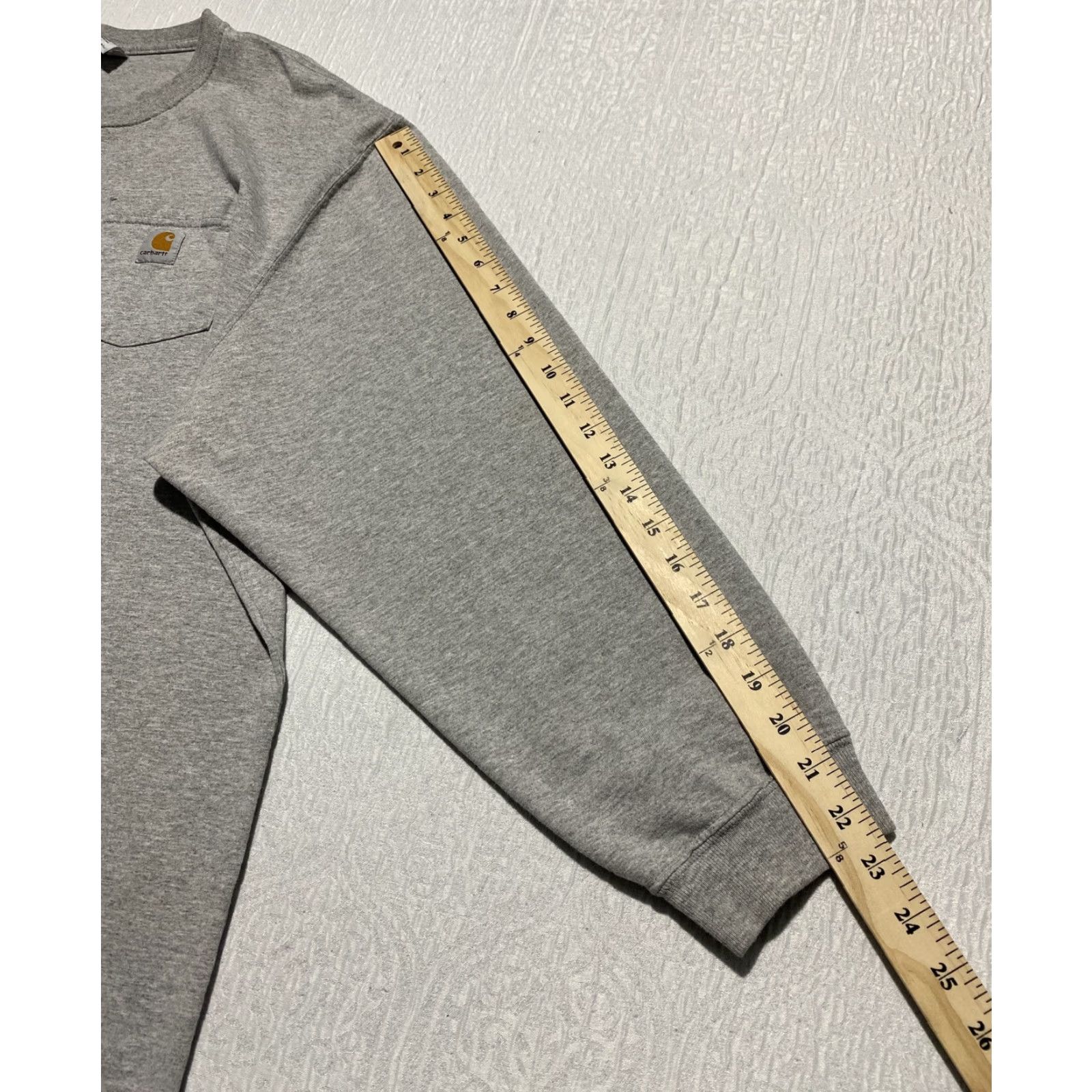 Carhartt VINTAGE? No — Carhartt Shirt Mens XL Gray Long Sleeve Pocket Workwear Crewneck Heavyweight Size US XL / EU 56 / 4 - 5 Thumbnail