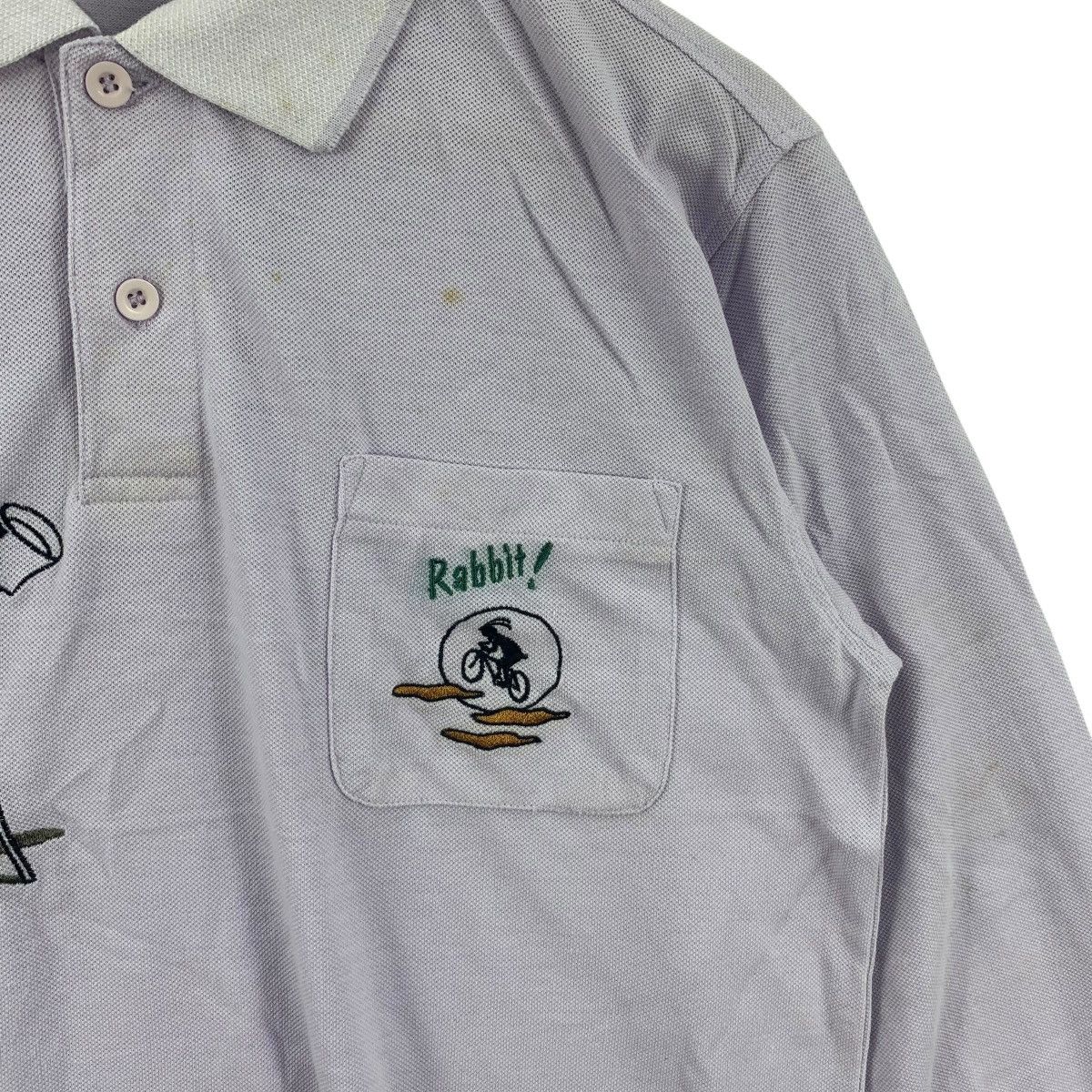 Vintage Vintage CRYSTAL WAVE SPORTS Cartoon Polo Tee Shirt Top Size M / US 6-8 / IT 42-44 - 4 Thumbnail