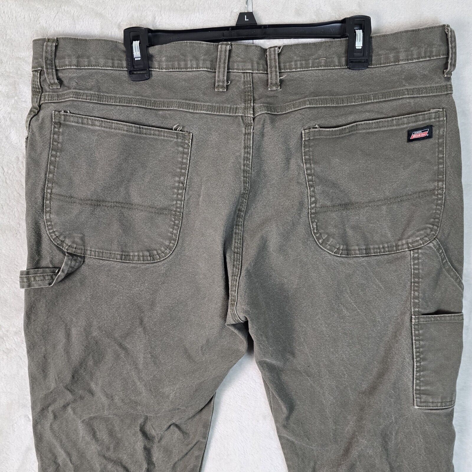 Dickies Dickies Men's 40X32 Canvas Carpenter Pants Relaxed Fit Gray Size US 40 / EU 56 - 6 Thumbnail