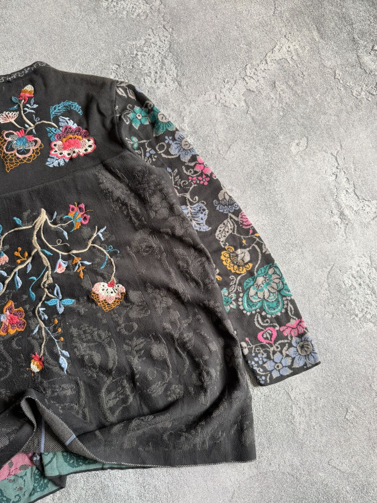 Dale Of Norway Ivko 40 all printed flowers 🌺 Cardigan sweater knit button Size S / US 4 / IT 40 - 13 Thumbnail