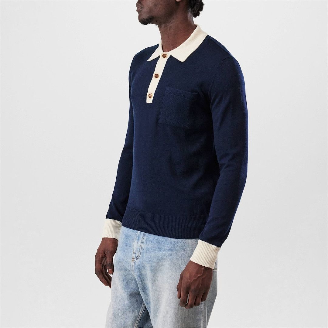 Valentino o1g2r1mq0526 Collection Polo Shirt in Blue Size US M / EU 48-50 / 2 - 5 Thumbnail