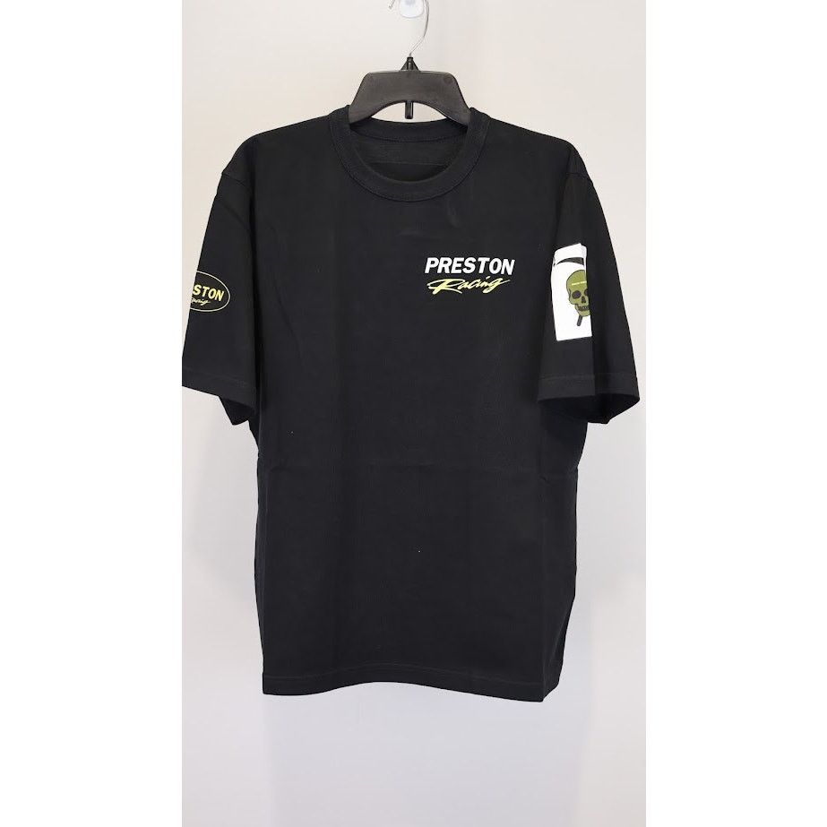 Heron Preston o1rshd1 Preston Racing Short Sleeve T-Shirt in Black White Size US L / EU 52-54 / 3 - 2 Thumbnail