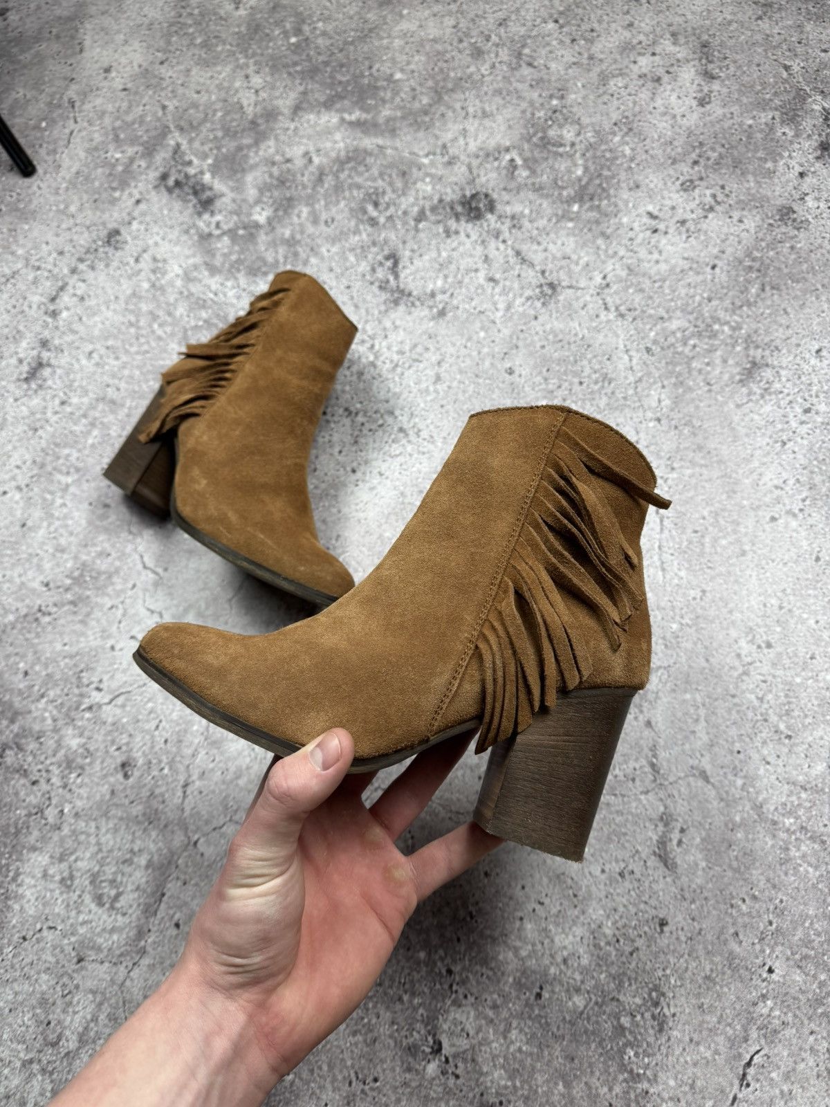 A.S.98 A.S.98 Style Western Leather/Suede Fringe CowBoy Boots Y2K Size US 7 / IT 37 - 5 Thumbnail