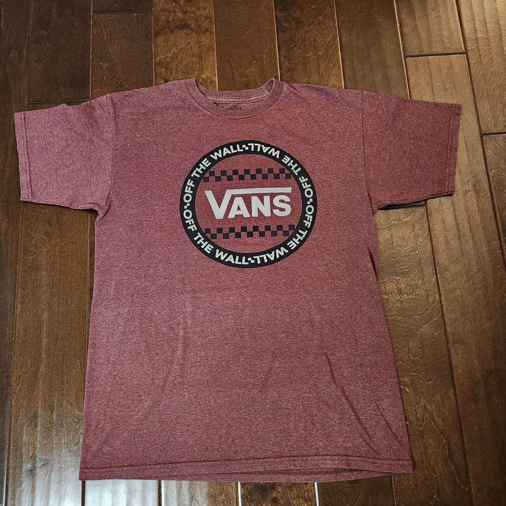 Vans VANS Retro T Shirt Men Red Short Sleeve Off the Wall Tee M Adult Regular Fit Crew Neck Graphic Logo 100% Cotton Knit Vintage: No Size US M / EU 48-50 / 2 - 2 Thumbnail