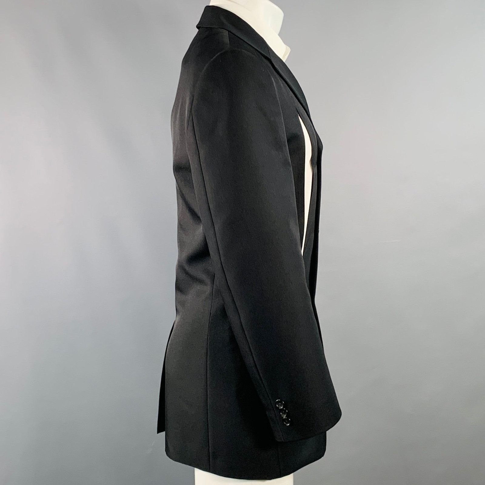 Comme des Garcons Homme Plus COMME des GARCONS HOMME PLUS Twill Wool Cutout Sport Coat Size 40S - 3 Thumbnail