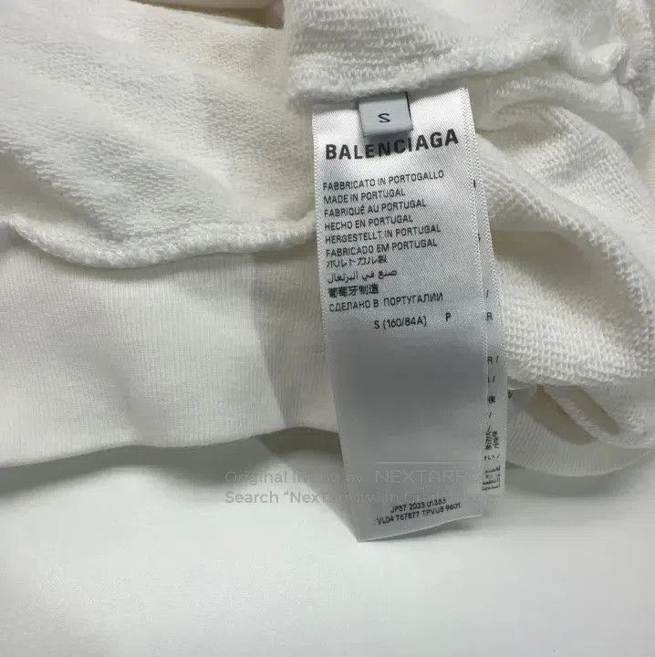 Balenciaga Balenciaga White Logo Print Hoodie. Size US S / EU 44-46 / 1 - 3 Thumbnail