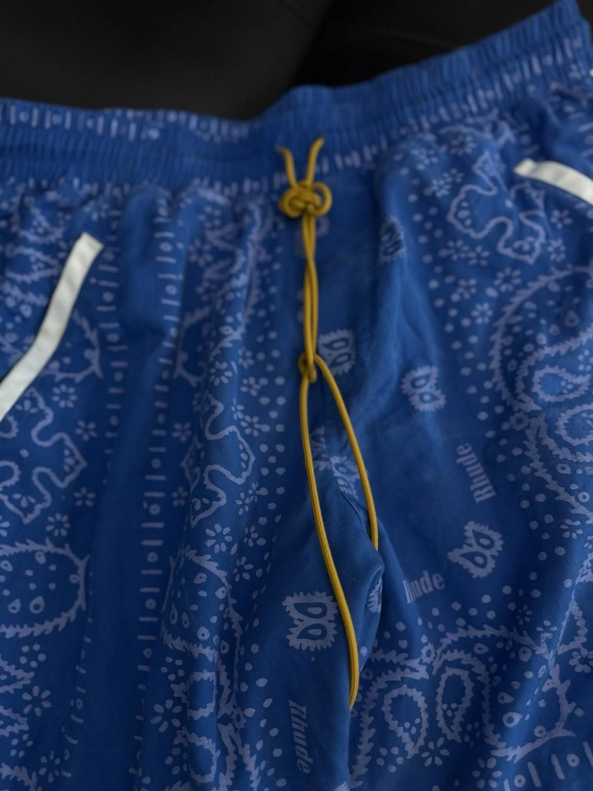 Rhude Rhude Logo Shorts Blue White Summer 100% Authentic (Large) Size US 34 / EU 50 - 5 Thumbnail