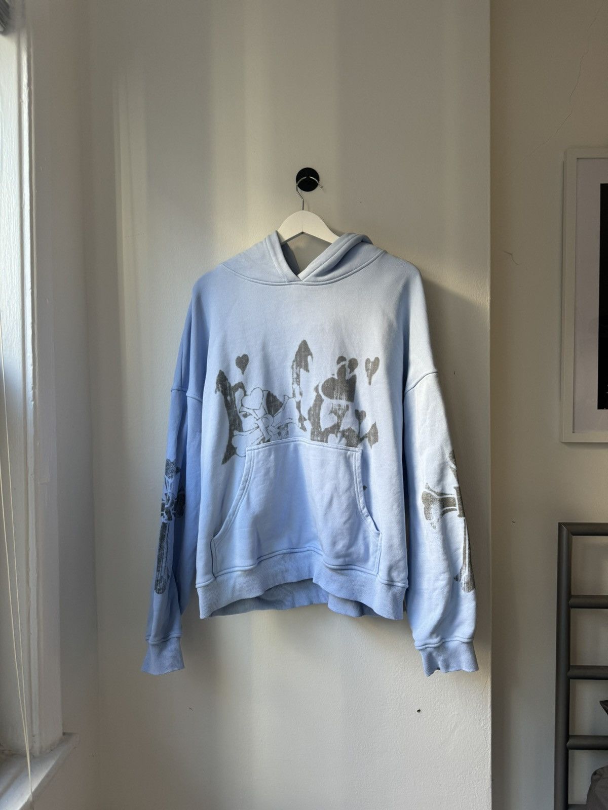 image of Racer Worldwide Hoodie in Blue, Men's (Size Medium)