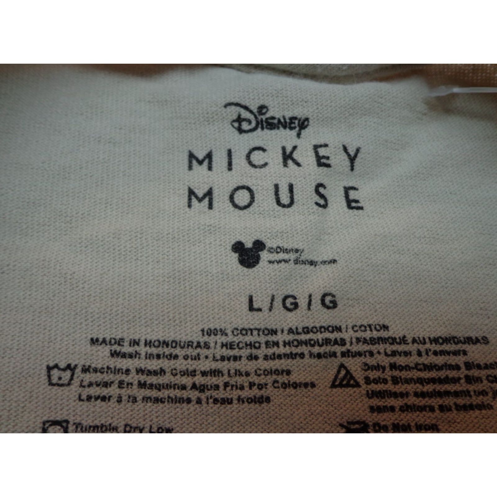Disney Disney Mickey Mouse Great Outdoors Beige Comics T Shirt Size Large FLAWS Size US L / EU 52-54 / 3 - 5 Thumbnail