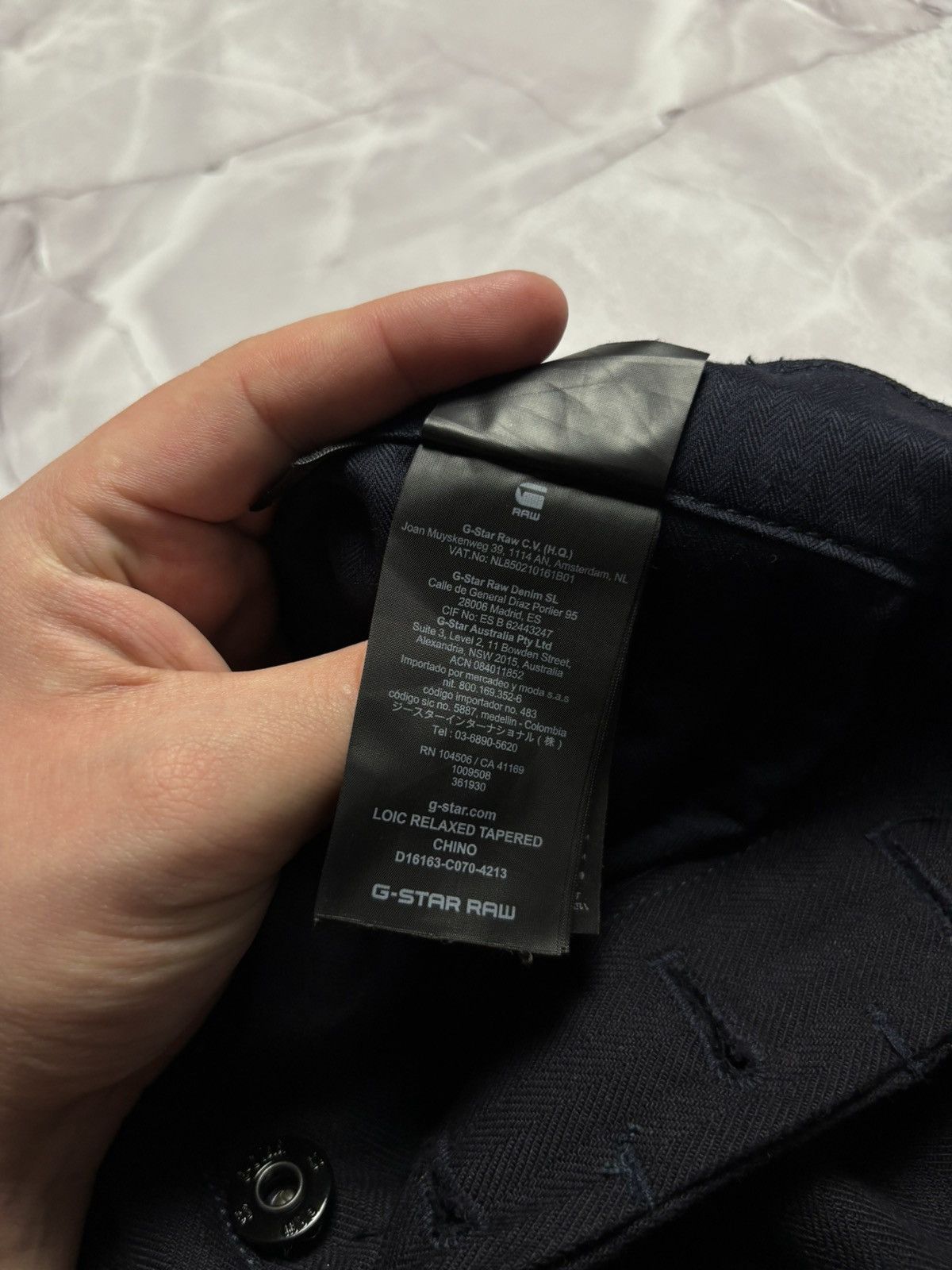 G-Star G-Star Raw Loic Relaxed Tapered Chino Cinch Back Men 30 x 32 Size US 30 / EU 46 - 20 Thumbnail