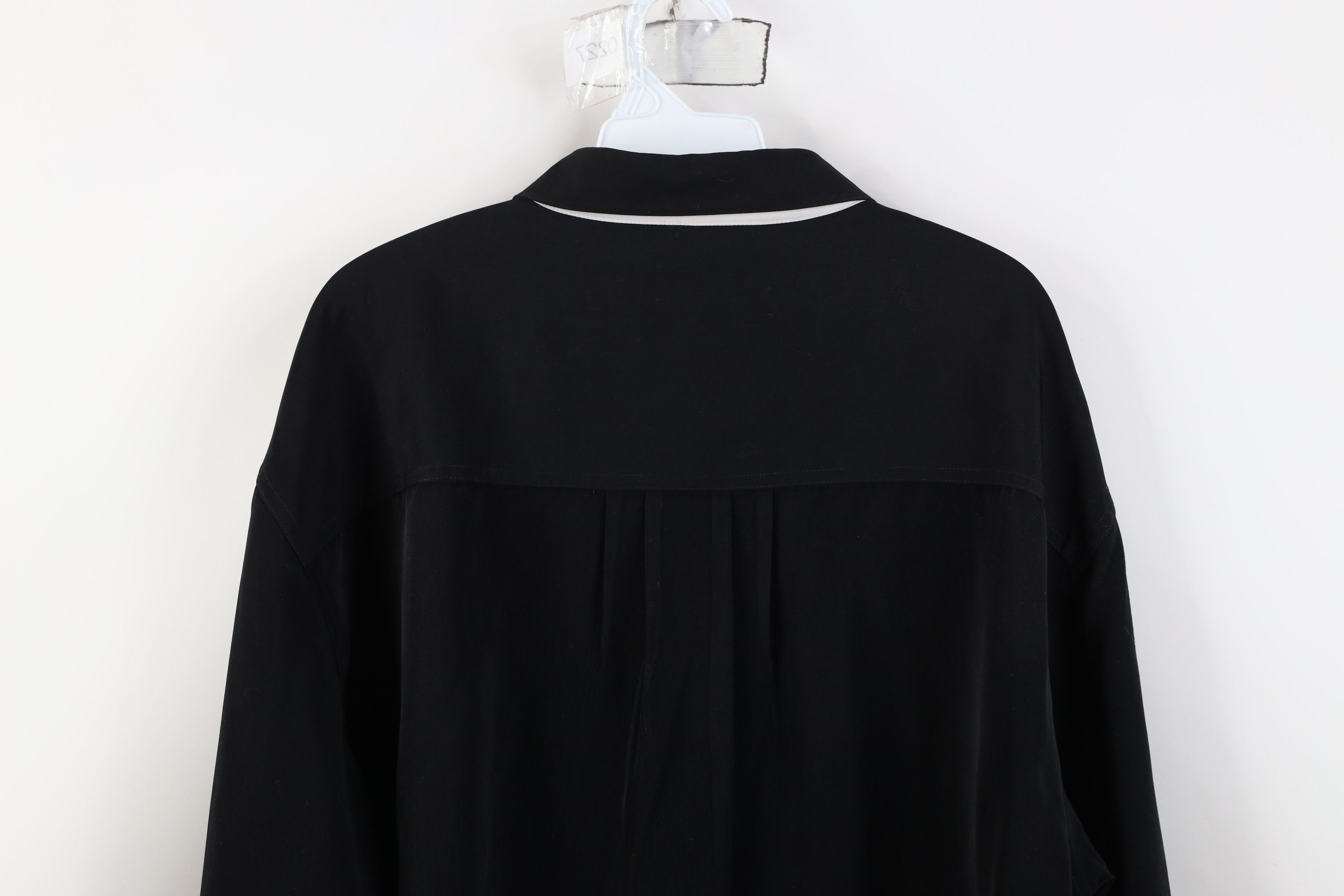 Vintage Vintage 80s 90s Streetwear Block Collared Button Shirt Black Size US XL / EU 56 / 4 - 14 Thumbnail