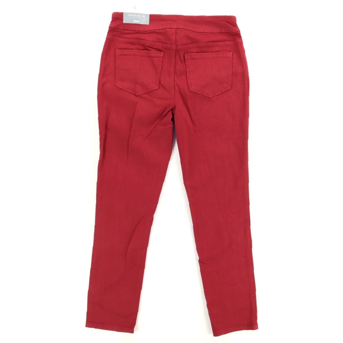 Vintage Chico's Stretch Pull On Jegging Ankle Career Pants Red Women's 4 Size 27" / US 4 / IT 40 - 4 Thumbnail