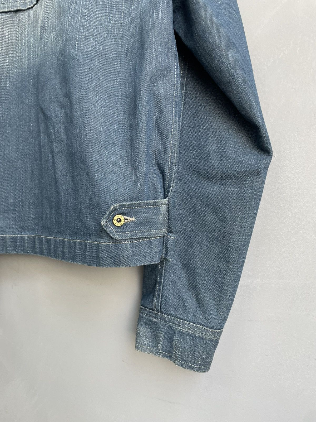 Armani Emporio Armani jeans retro denim distressed jacket y2k 90s Size US S / EU 44-46 / 1 - 13 Thumbnail
