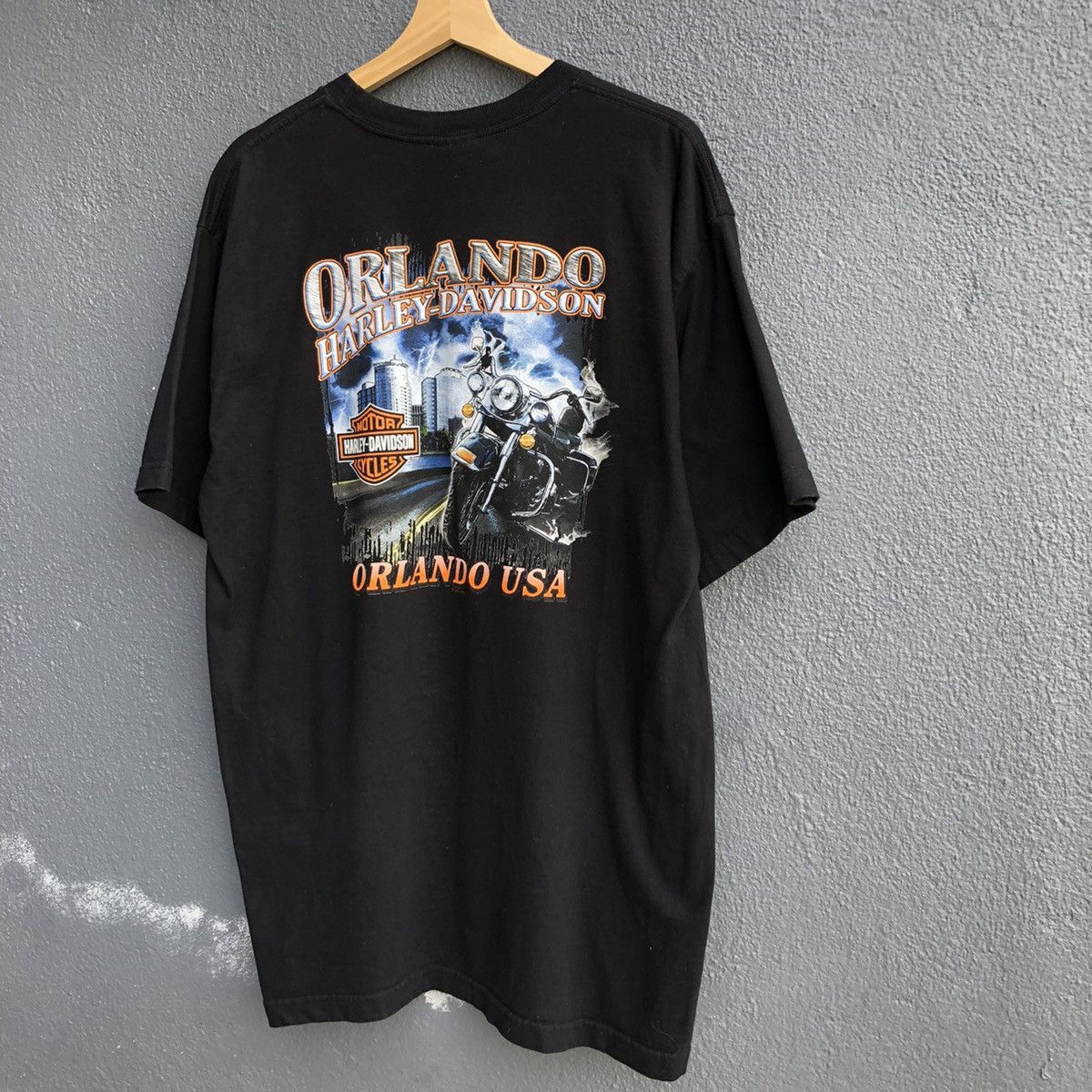 Vintage Vintage y2k ORLANDO HARLEY-DAVIDSON USA Tshirt Size US XL / EU 56 / 4 - 9 Thumbnail