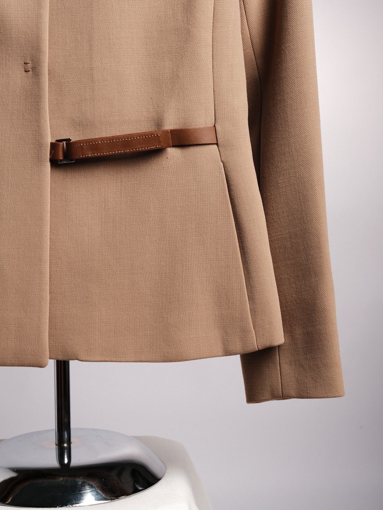 Prada Prada FW 1999 Buckle Strap Wool Jacket Size XS / US 0-2 / IT 36-38 - 4 Thumbnail