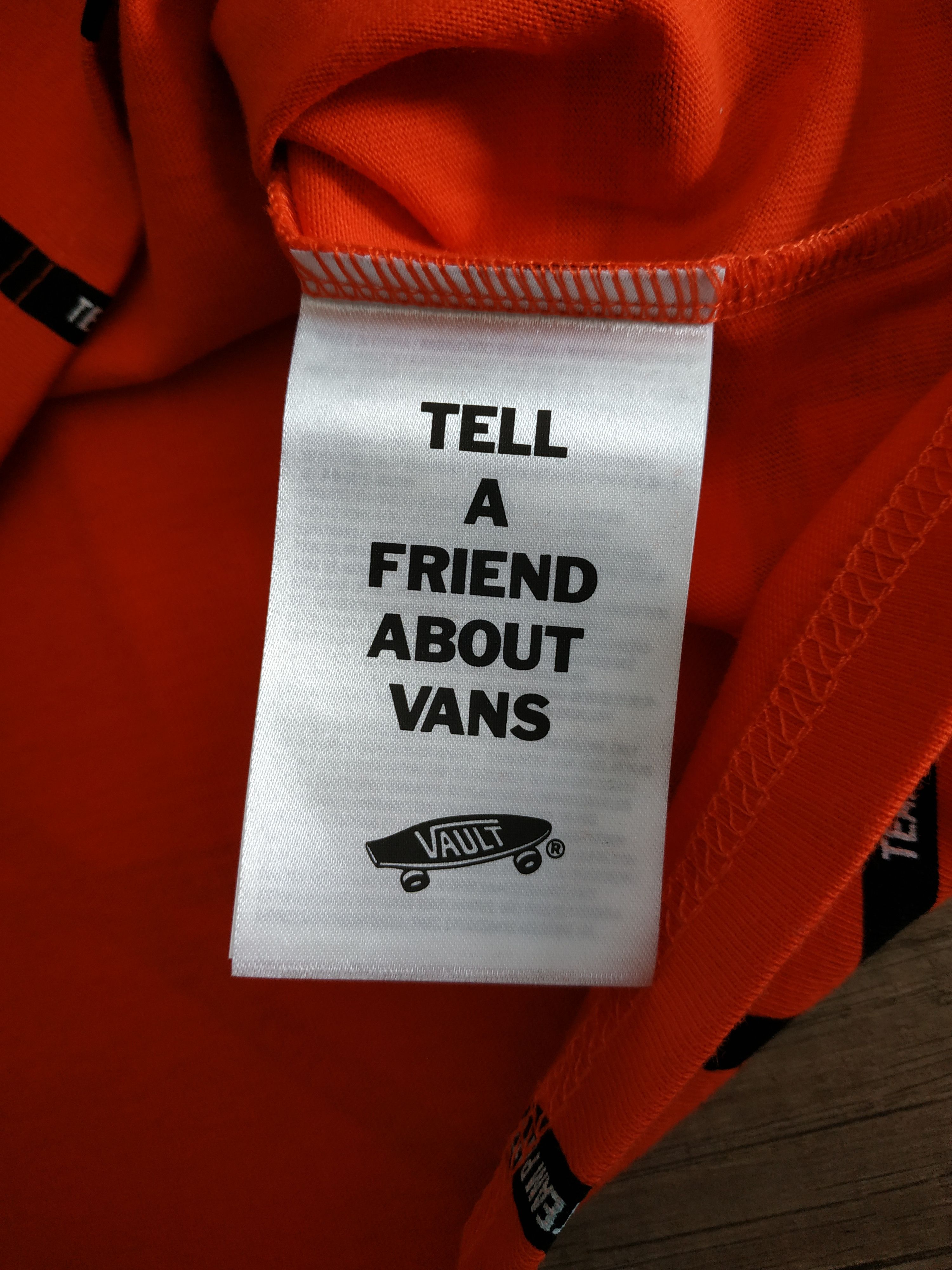 Patta × Vans VANS 'Vault' x PATTA Collabo Men's Red T-shirt, s. MEDIUM Size US M / EU 48-50 / 2 - 9 Thumbnail