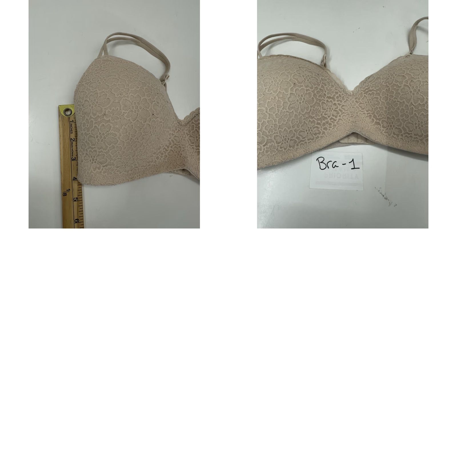 Vintage Aerie Womens Bra 34D Tan Floral Lacy Padded Wireless T-Shirt Bra Womens Size ONE SIZE - 8 Thumbnail