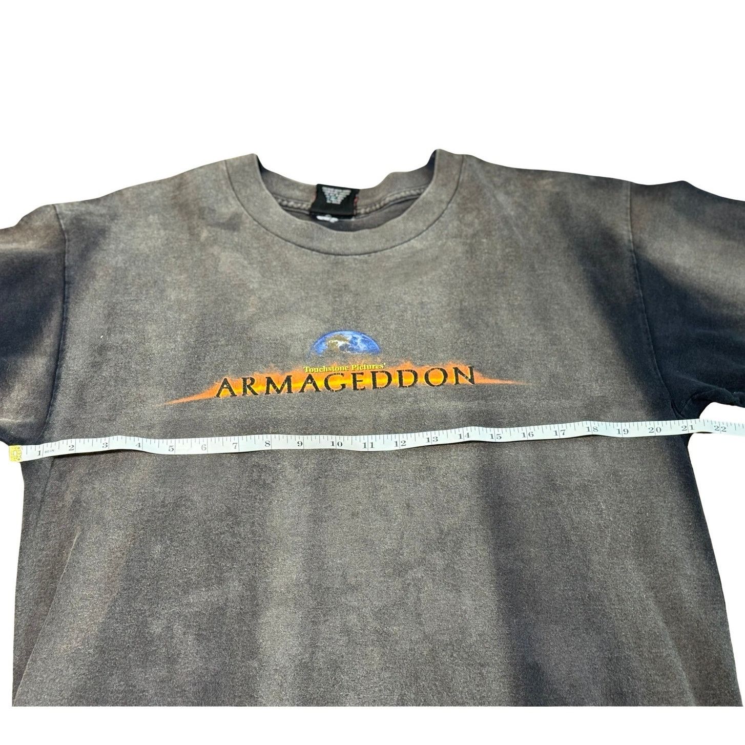 Giant Vintage 1998 Armageddon Movie Promo T-Shirt Black Size US L / EU 52-54 / 3 - 4 Thumbnail