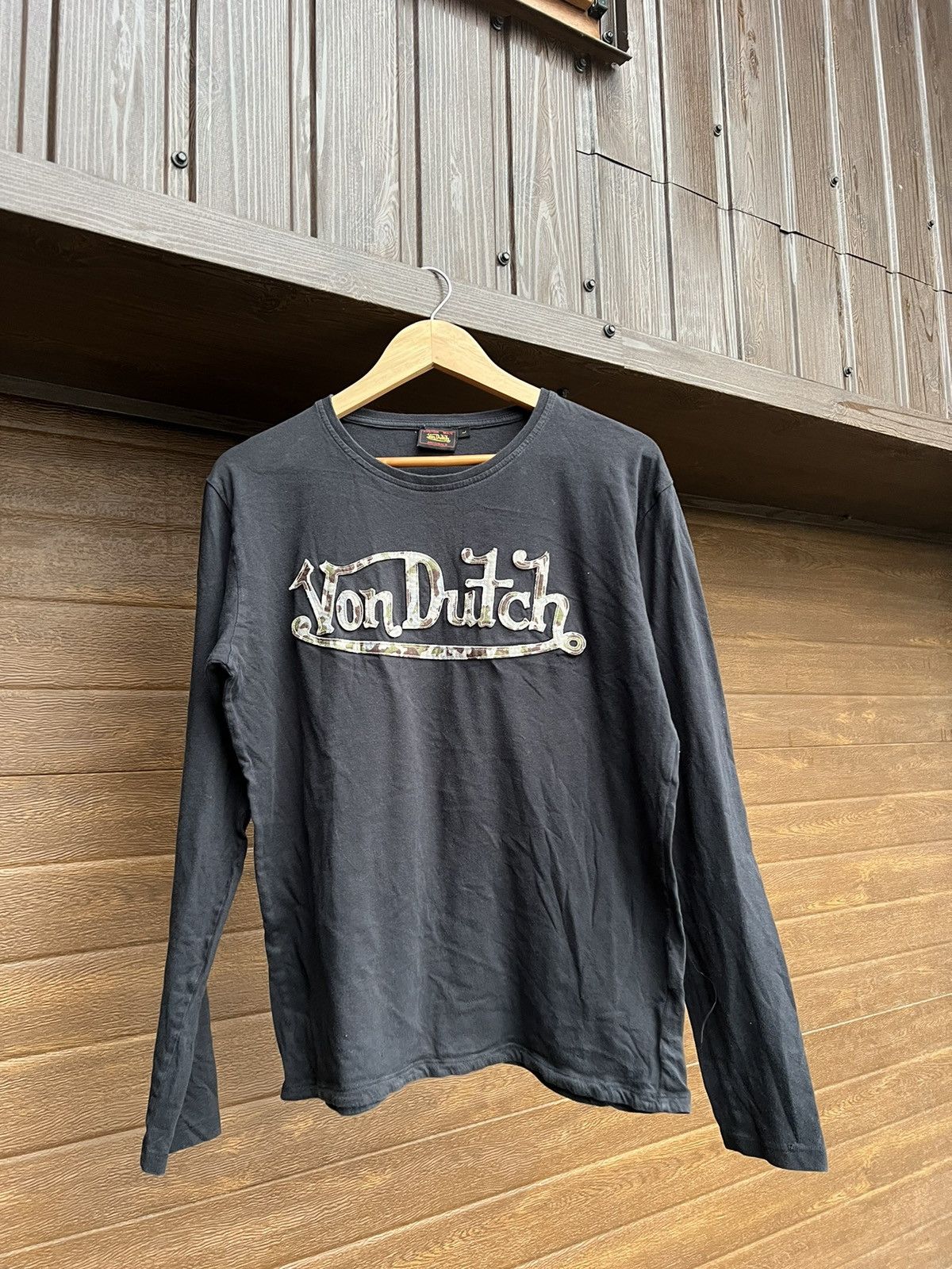 Vintage × Von Dutch 👕 Vintage Von Dutch Big Logo long sleeve