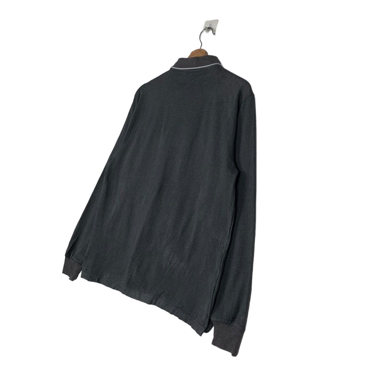 Japanese Brand KANSAI Single Pocket Long Sleeve Polo Shirt #0303-C14 Size US M / EU 48-50 / 2 - 9 Thumbnail