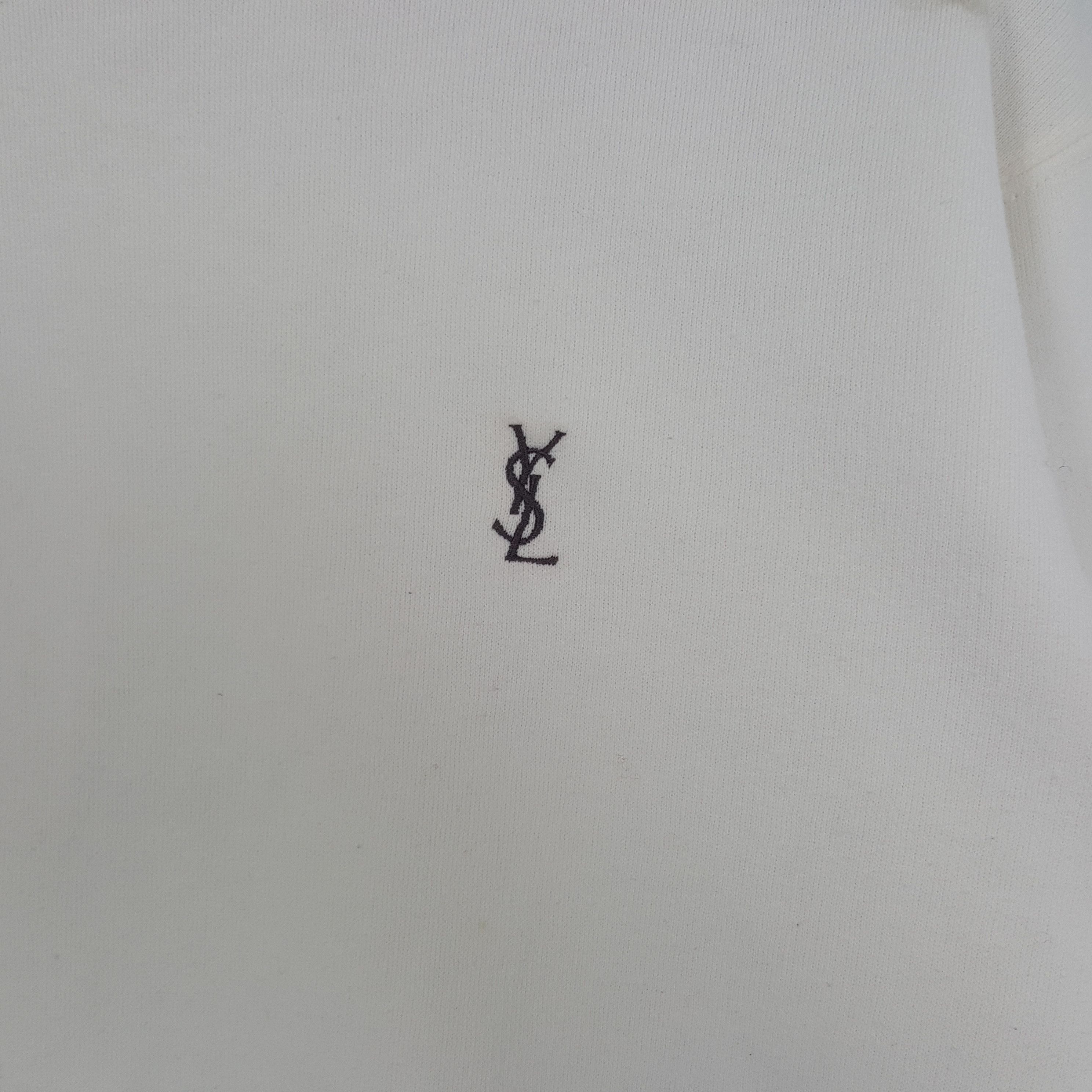 Vintage × Yves Saint Laurent Vintage Yves Saint Laurent Italian Brand Sweatshirt Size US M / EU 48-50 / 2 - 2 Thumbnail