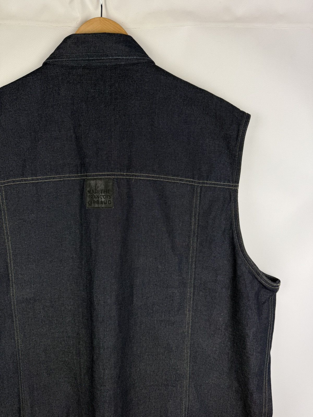 Marithe + Francois Girbaud × Vintage Marithe Francois Girbaud VTG Denim Trucker Vest Jacket Size US XXL / EU 58 / 5 - 15 Thumbnail