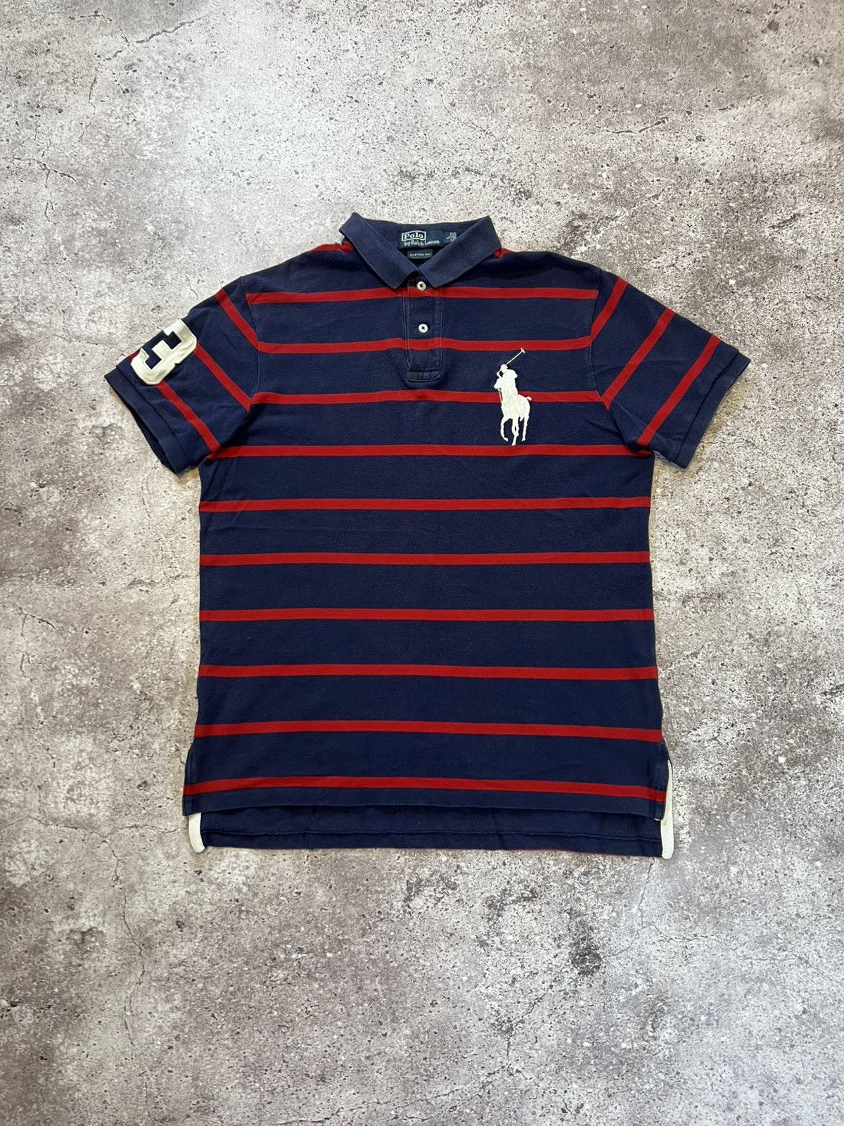 polo BIG PONY 青 90s Vintage Polo Ralph Lauren Royal Blue Big Pony Yacht Club