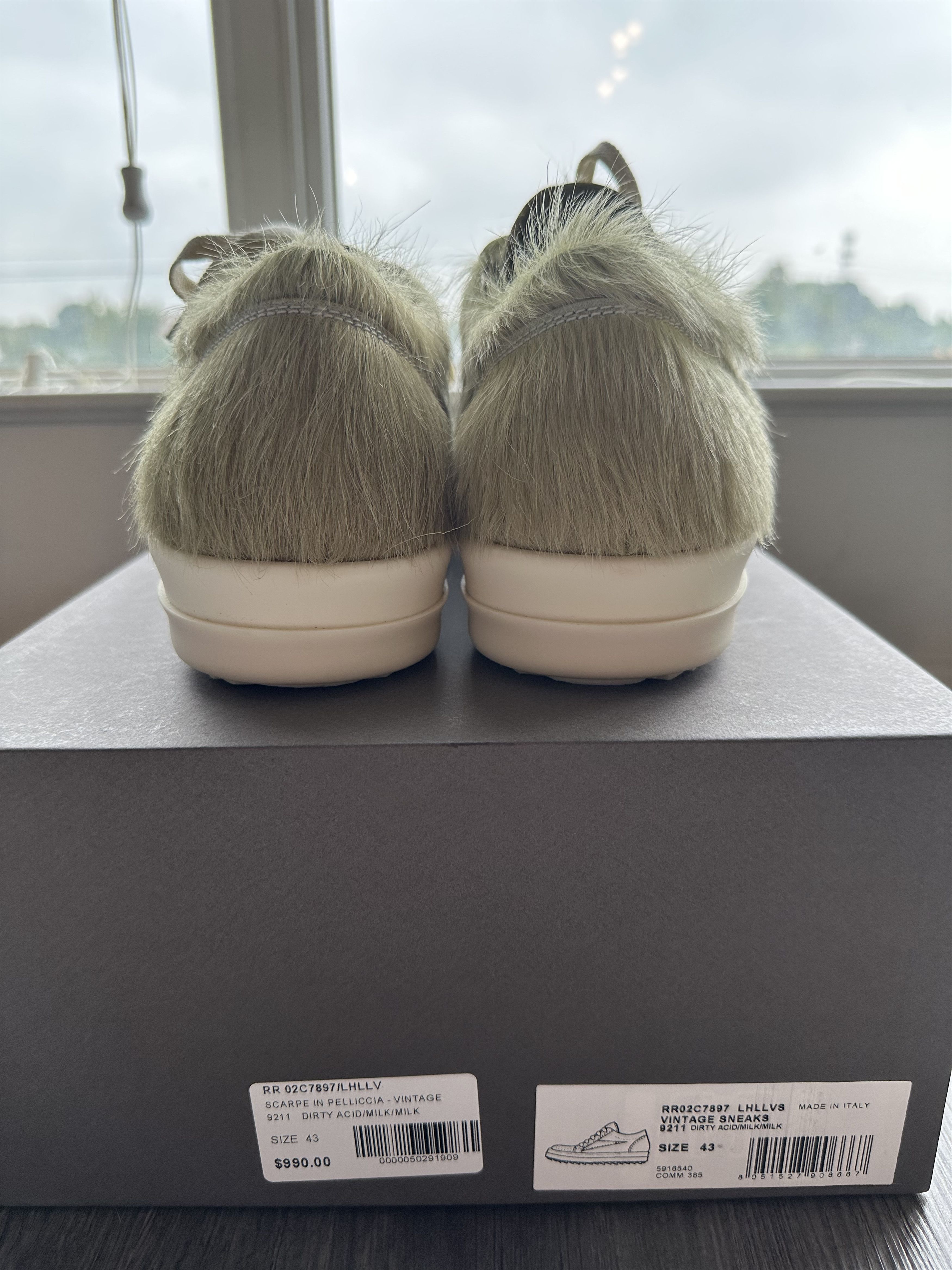 Rick Owens FW23 LUXOR RUNWAY VINTAGE SNEAKER PONYHAIR Size US 10 / EU 43 - 4 Thumbnail