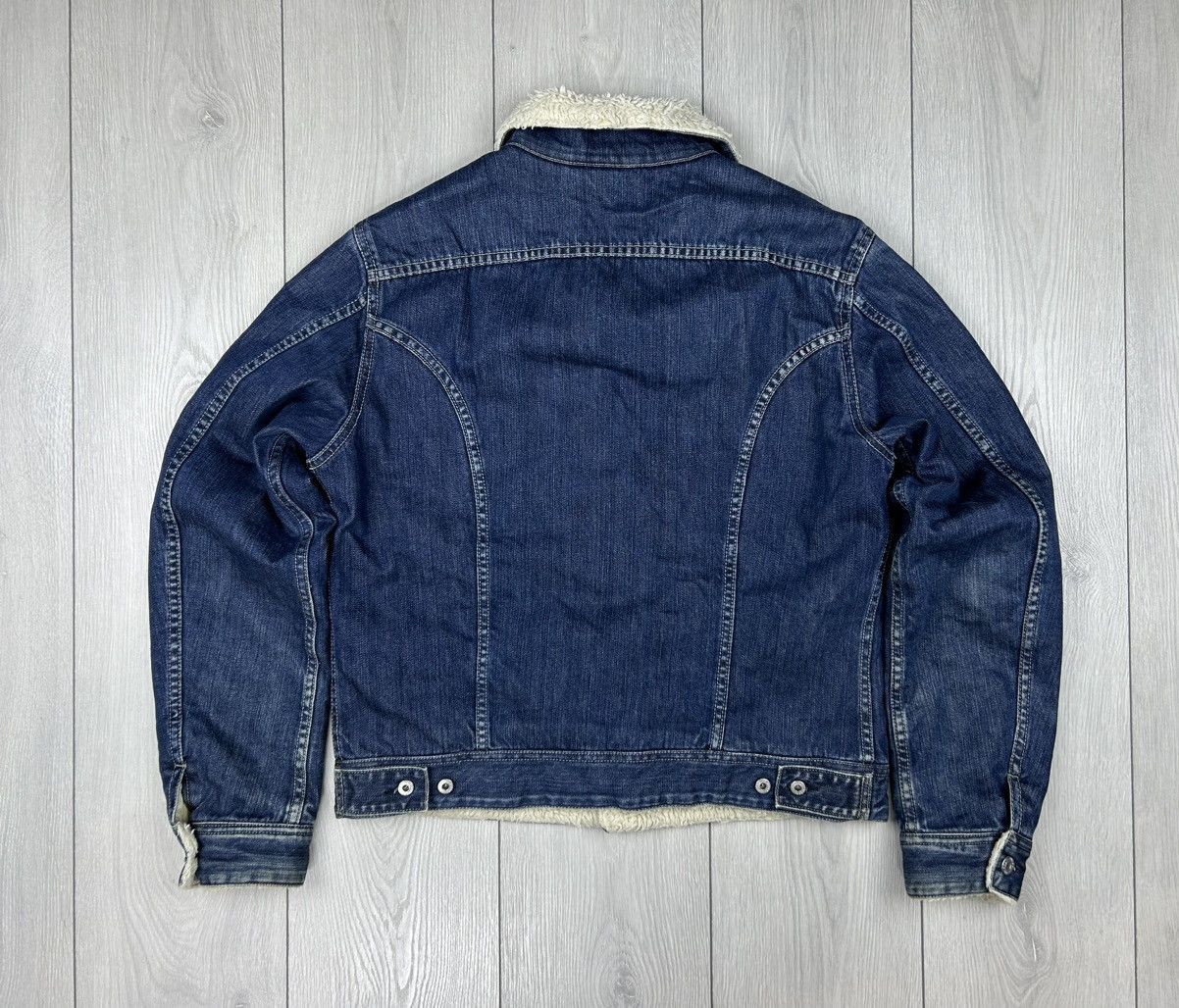 Diesel × Vintage Diesel Vintage Sherpa Denim Jacket Size S - M Size US M / EU 48-50 / 2 - 9 Thumbnail