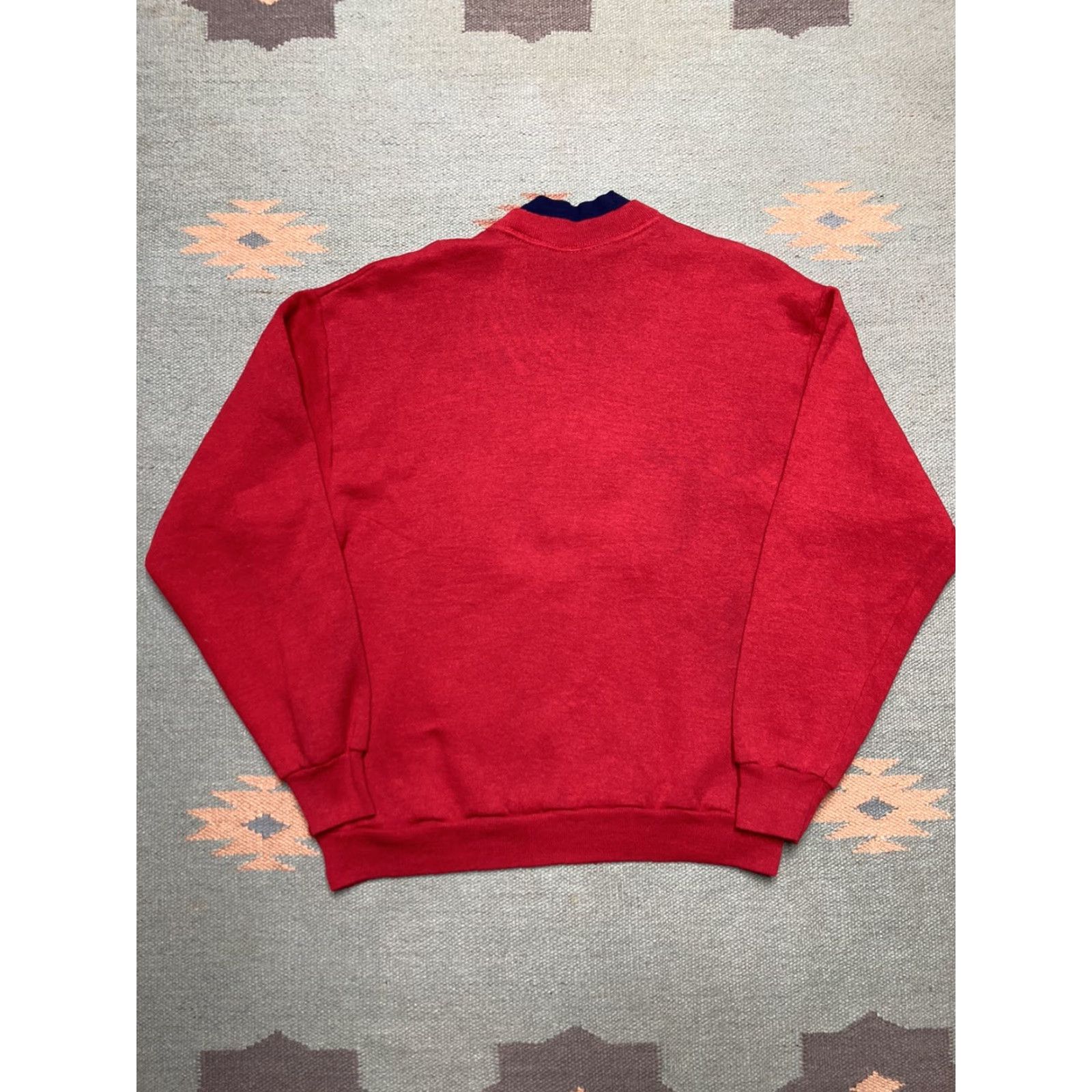 Lee VINTAGE Lee Crewneck Sweatshirt Michigan Boat Anchor Embossed Medium Red 90s Mens Pullover Shirts Size US M / EU 48-50 / 2 - 7 Thumbnail