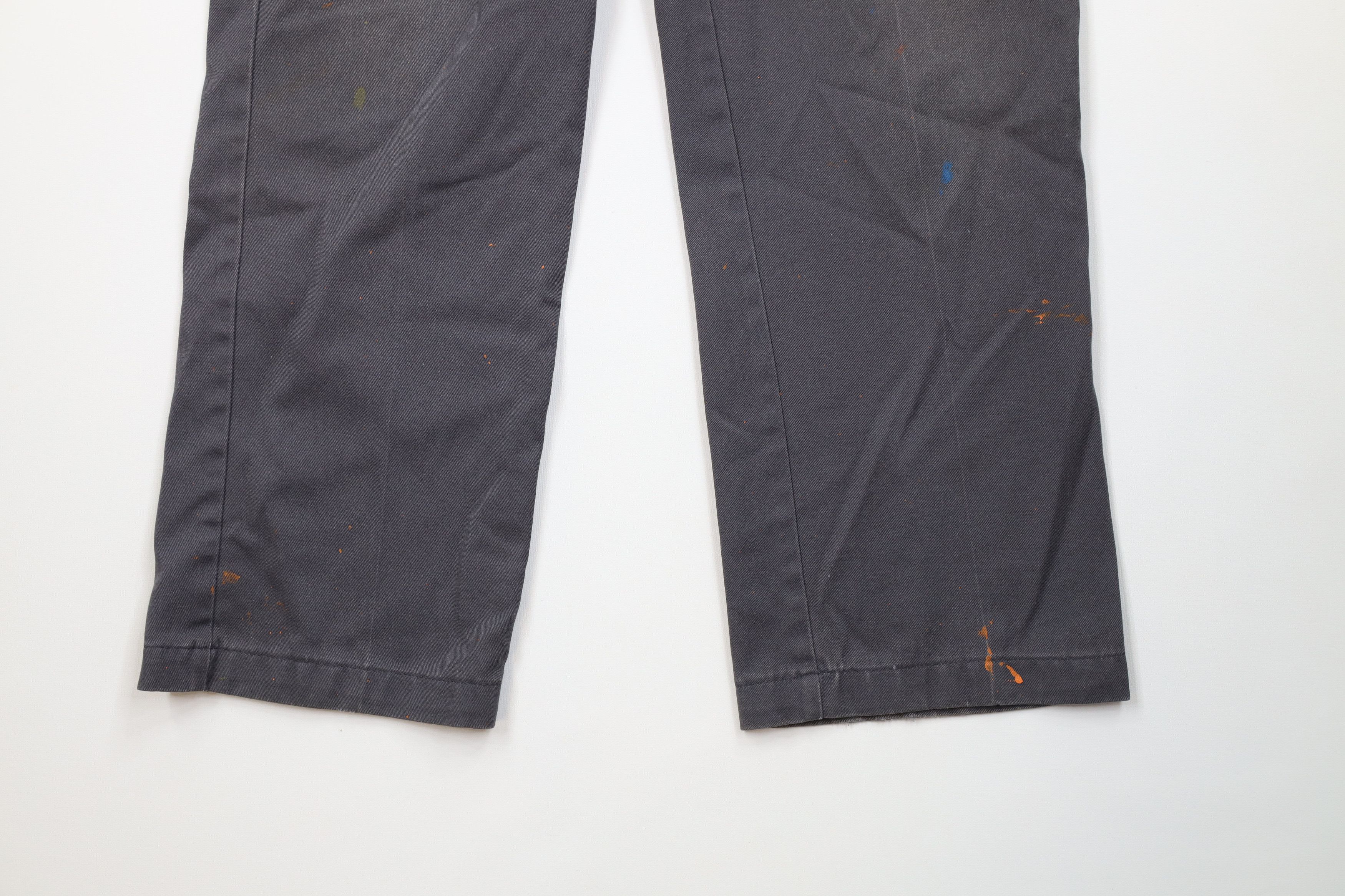 Dickies Vintage 90s Y2K Dickies Wide Leg Workwear Pants Gray Size US 32 / EU 48 - 4 Thumbnail