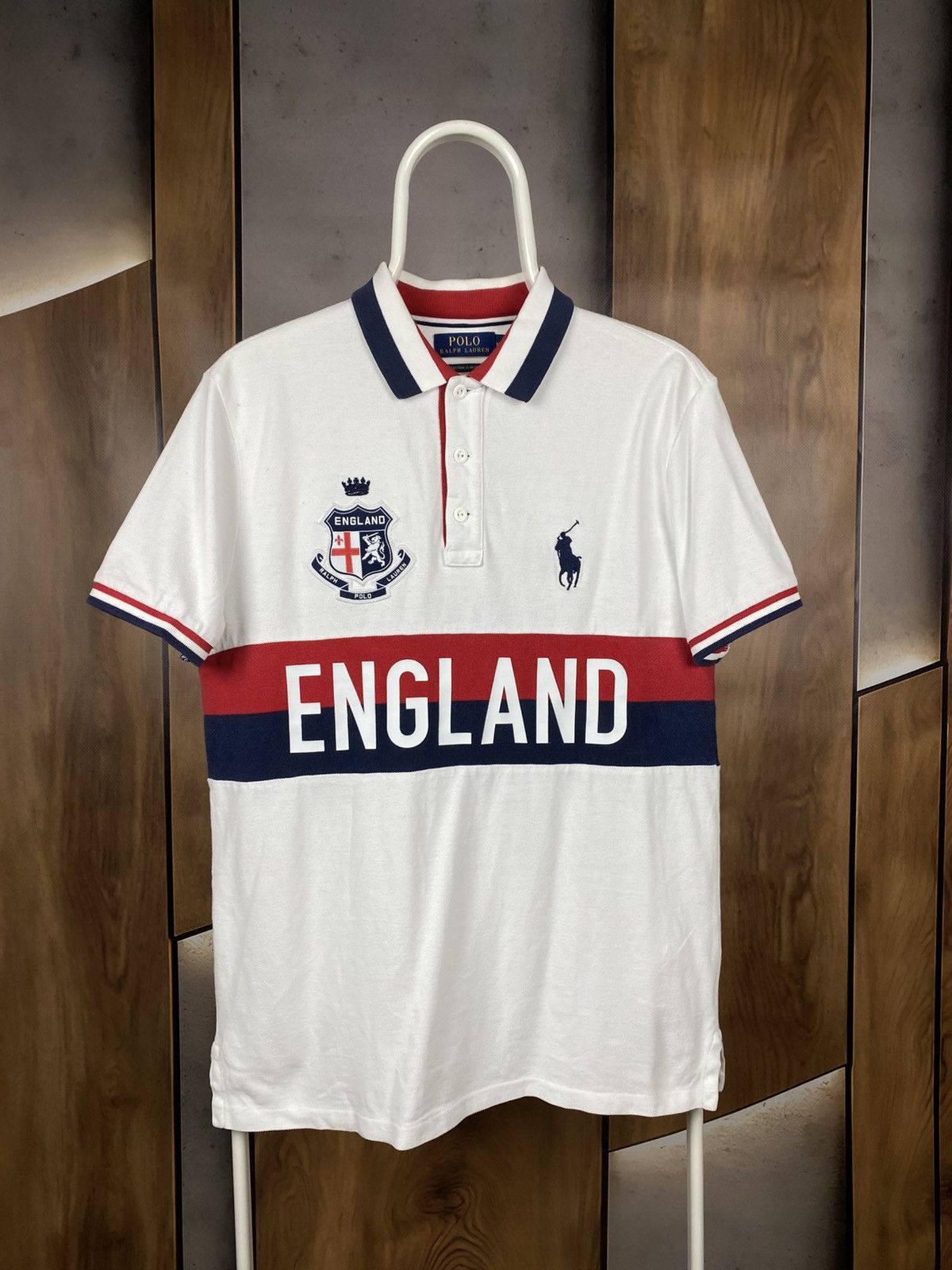 Polo Ralph Lauren 🎠Vintage 00s Polo T-Shirt Polo Ralph Lauren England Racing🎠 Size US M / EU 48-50 / 2 - 1 Thumbnail