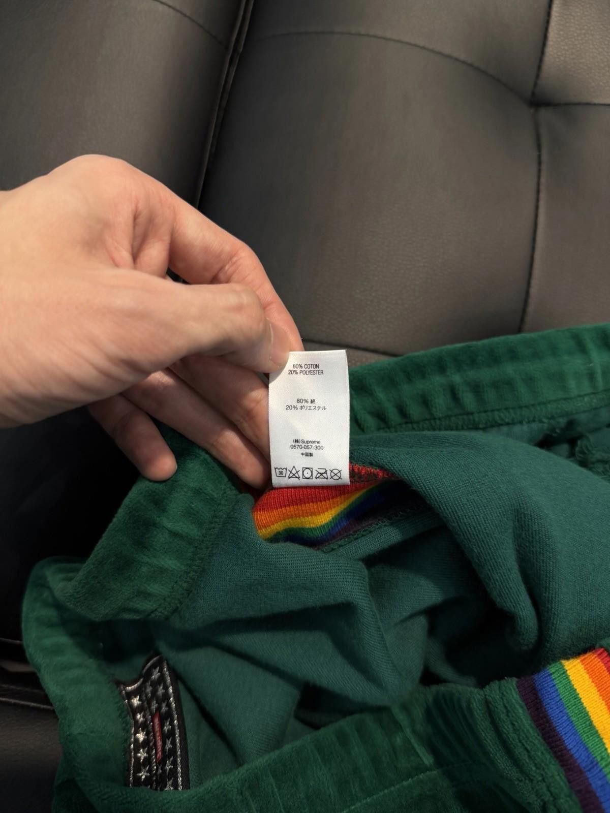 Supreme SS21 Supreme x Hysteric Glamour Velour Short Green Medium Size US 32 / EU 48 - 10 Thumbnail
